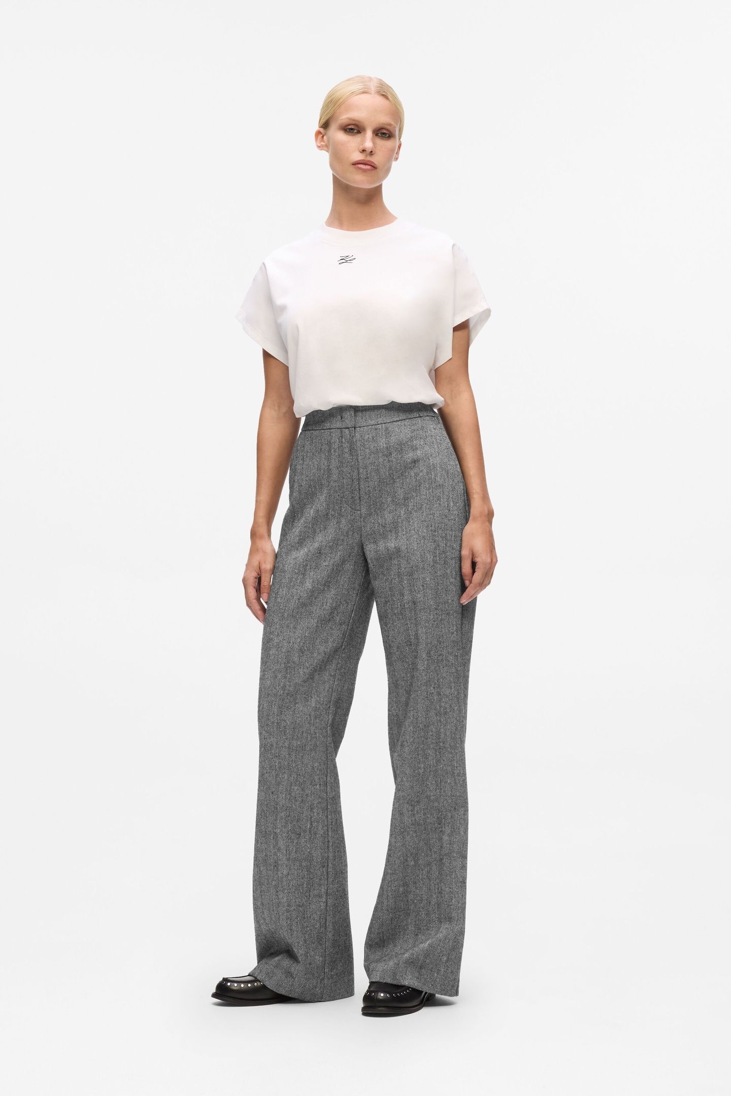 TWEED PANTS GREY/BLACK 2