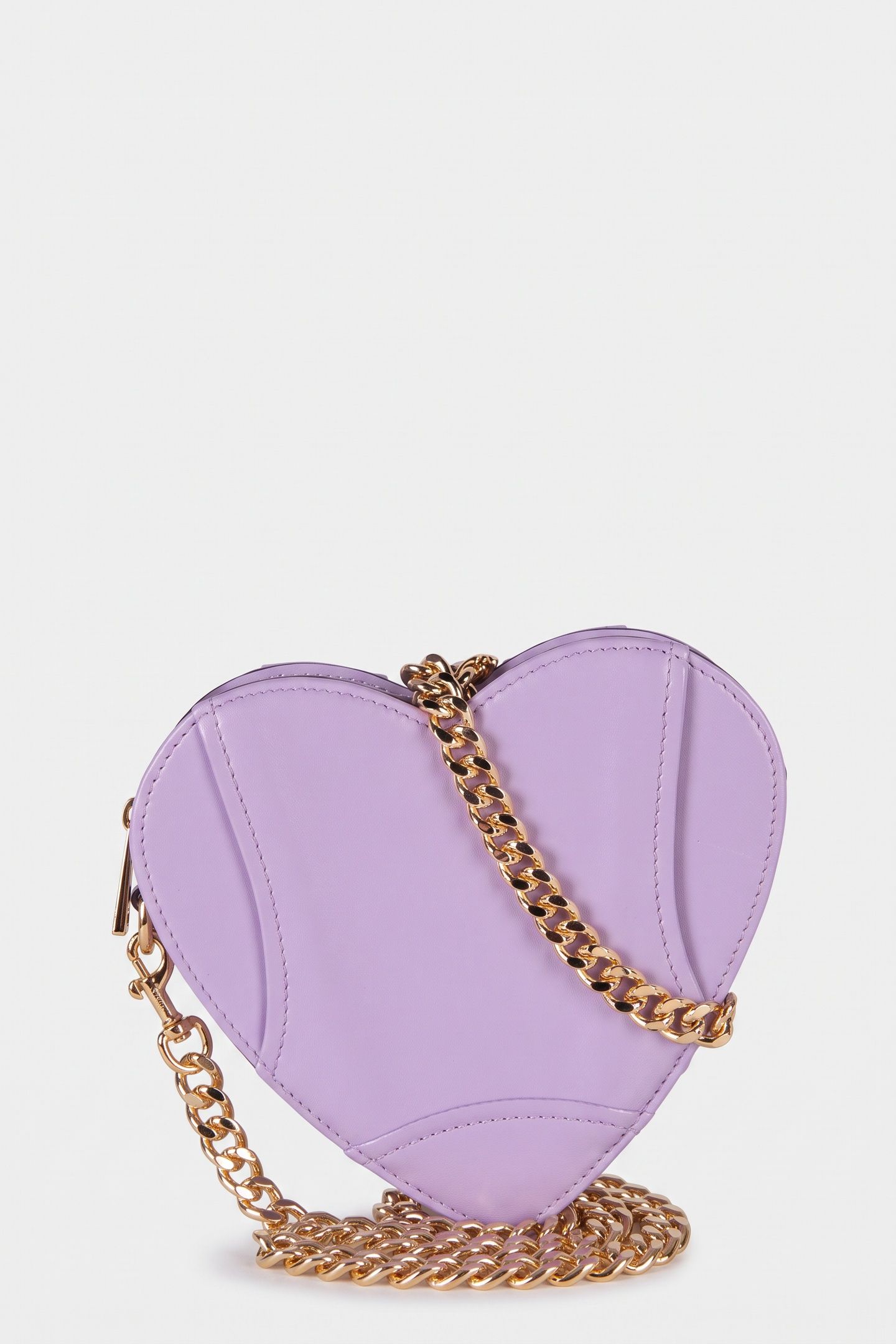 HEART BIKER BAG IN NAPPA LEATHER PURPLE 2