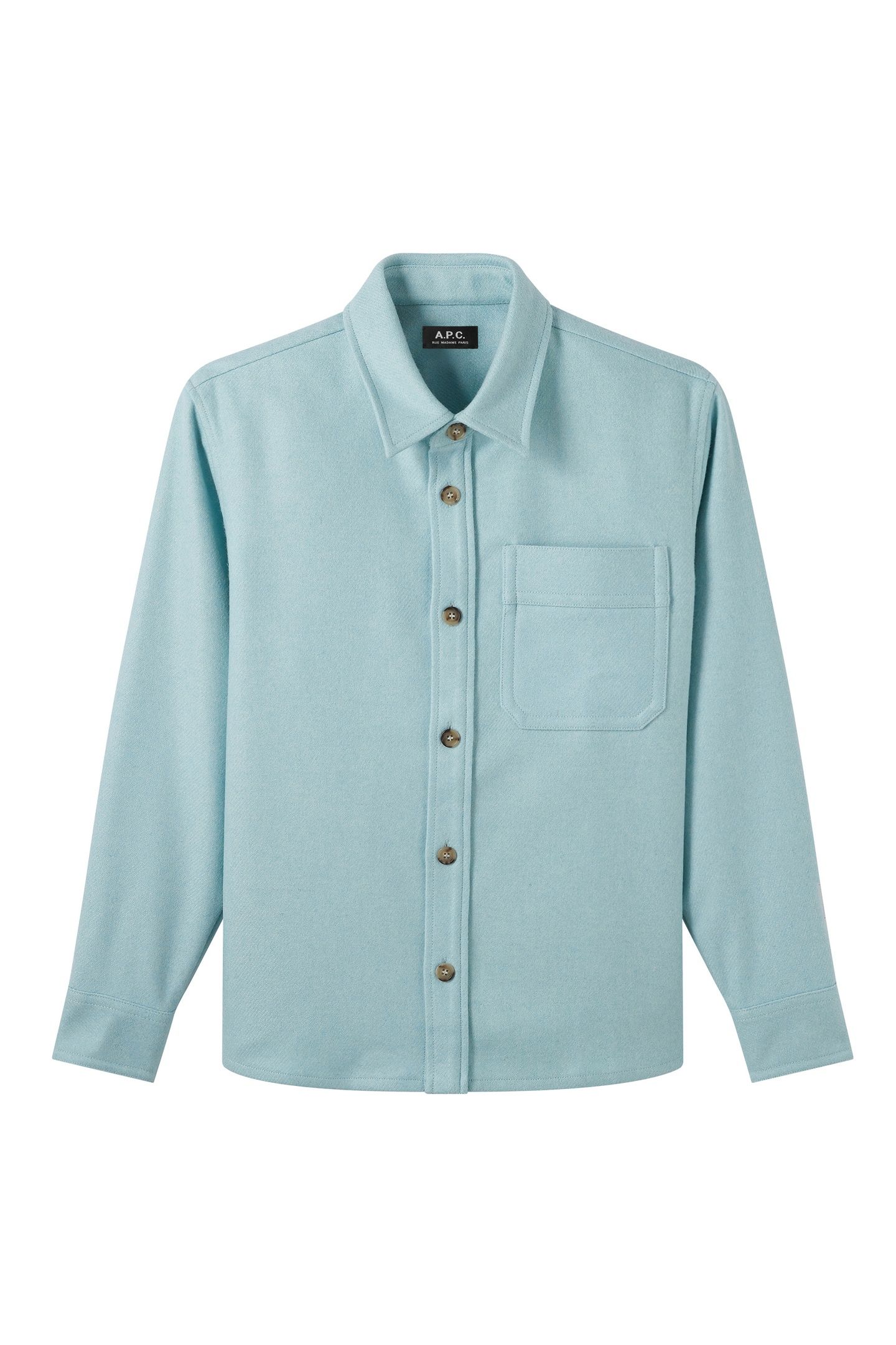 UNISEX OVERSHIRT BASILE HEATHERED TURQUOISE 2