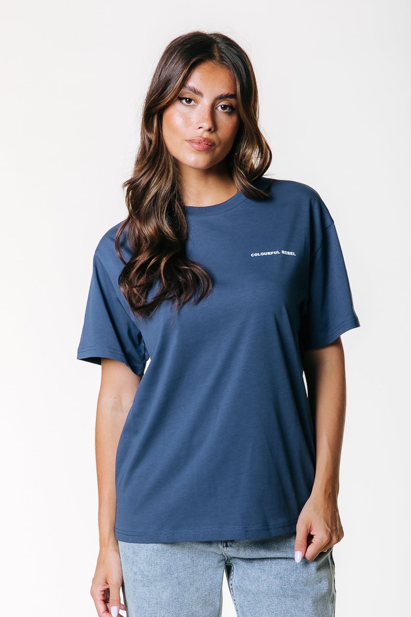 SAND AND DUST TOUR LOOSEFIT TEE DENIM BLUE 1