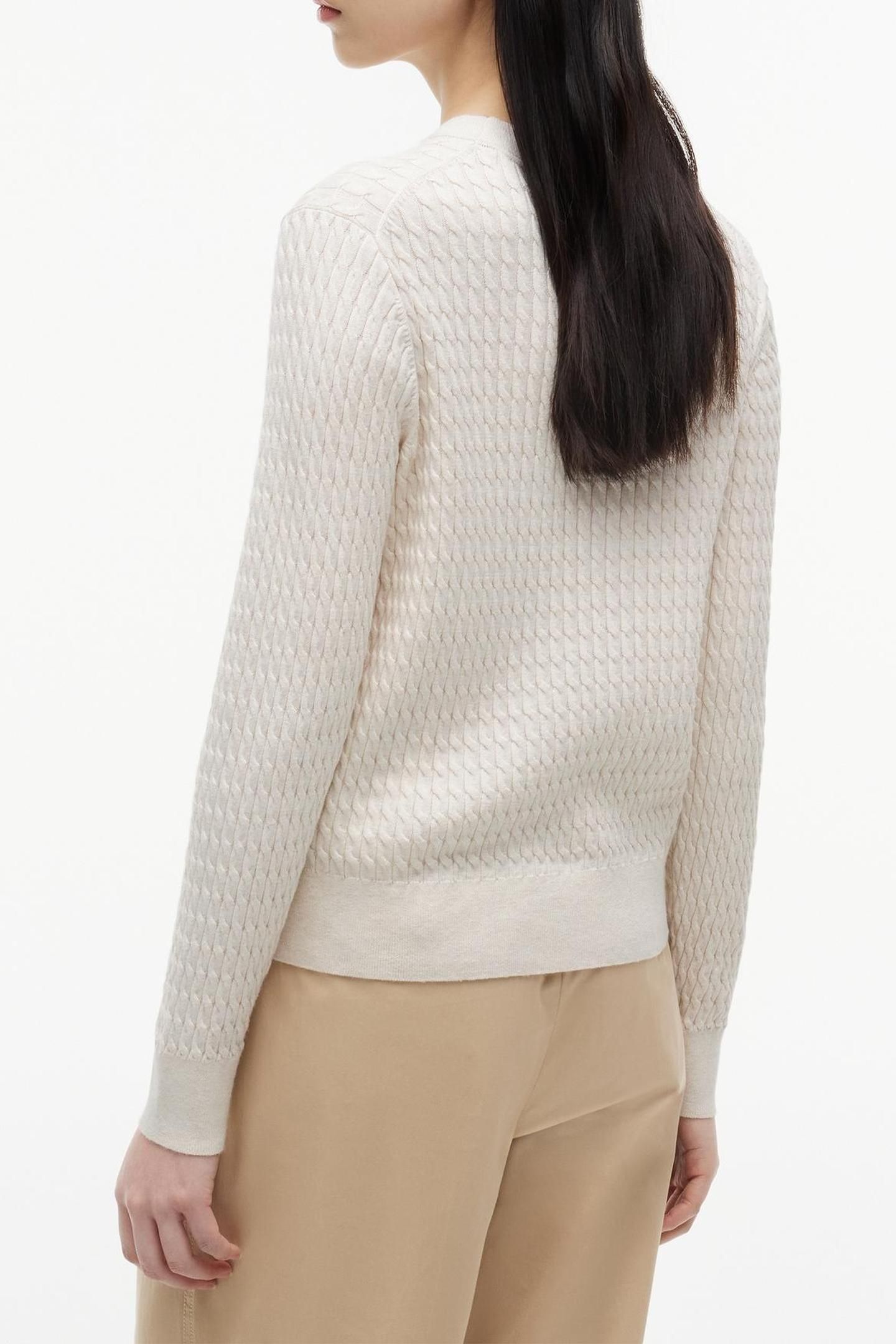 COTTON CABLE FINE GG IVORY PETAL HEATHER 5
