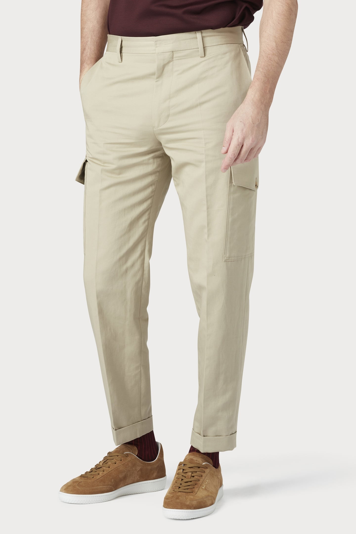 MENS CARGO TROUSER KHAKI 1