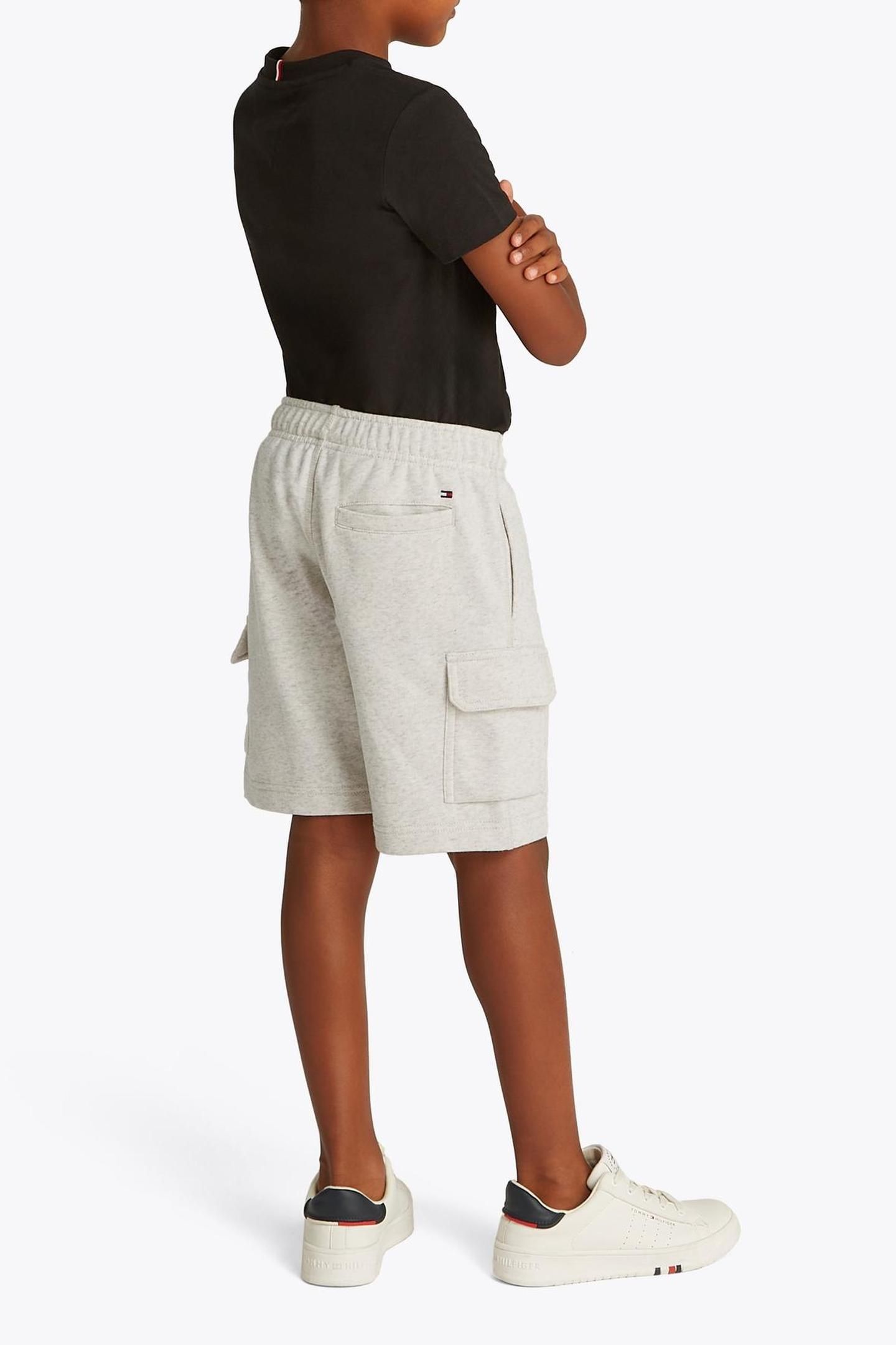 BOYS CARGO SWEATSHORT SNOW WHITE HEATHER 2