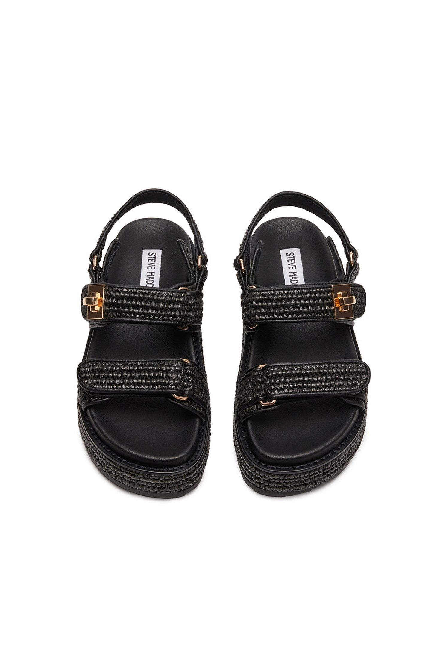 BIGMONA SANDALS BLACK RAFFIA 5