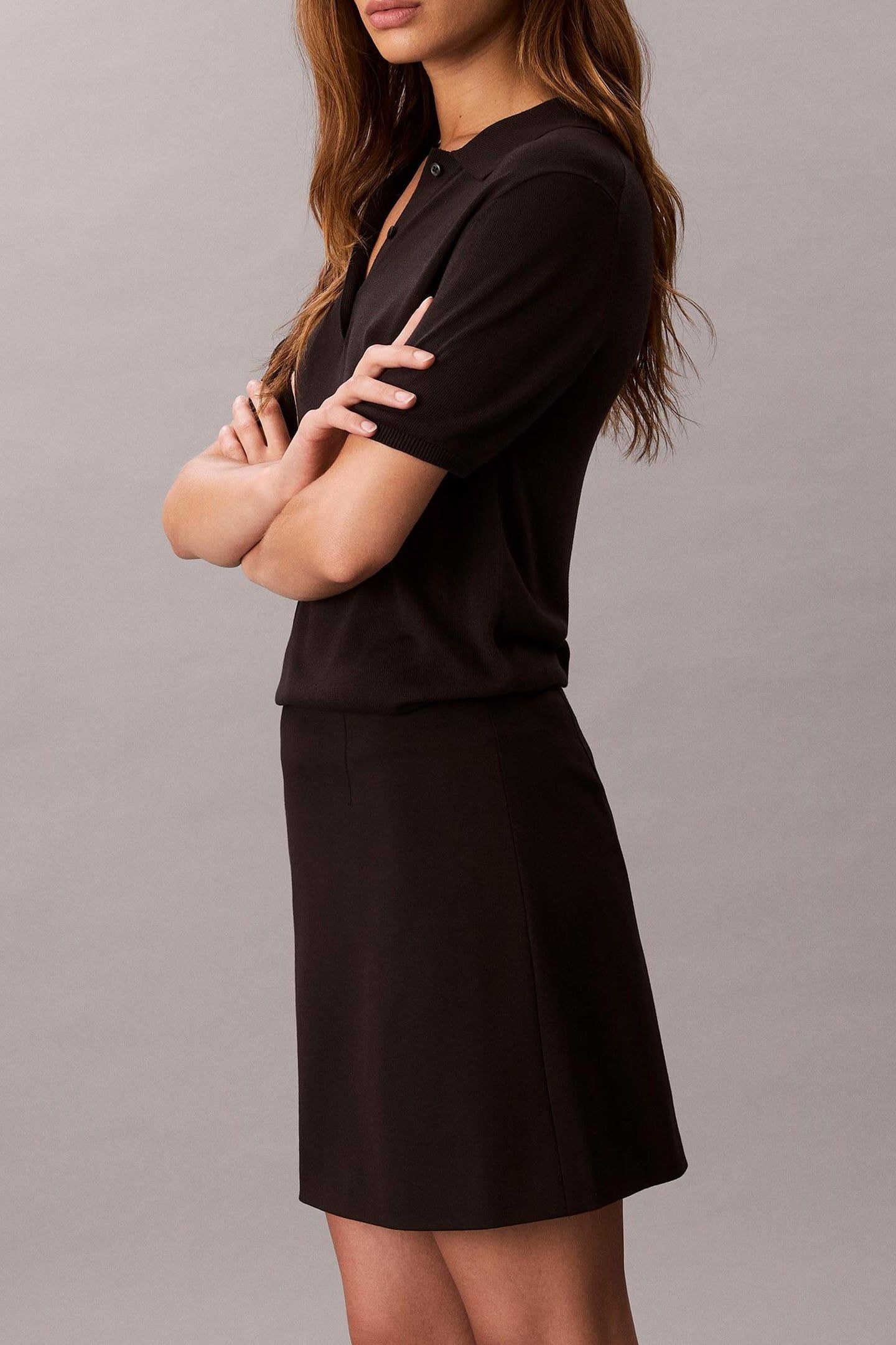 PONTE MINI SKIRT BLACK 3