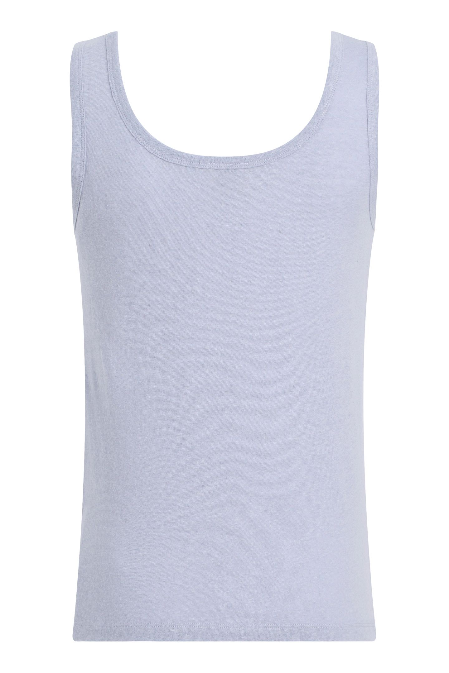 LINEN JERSEY TANK LILAC GRAY 5