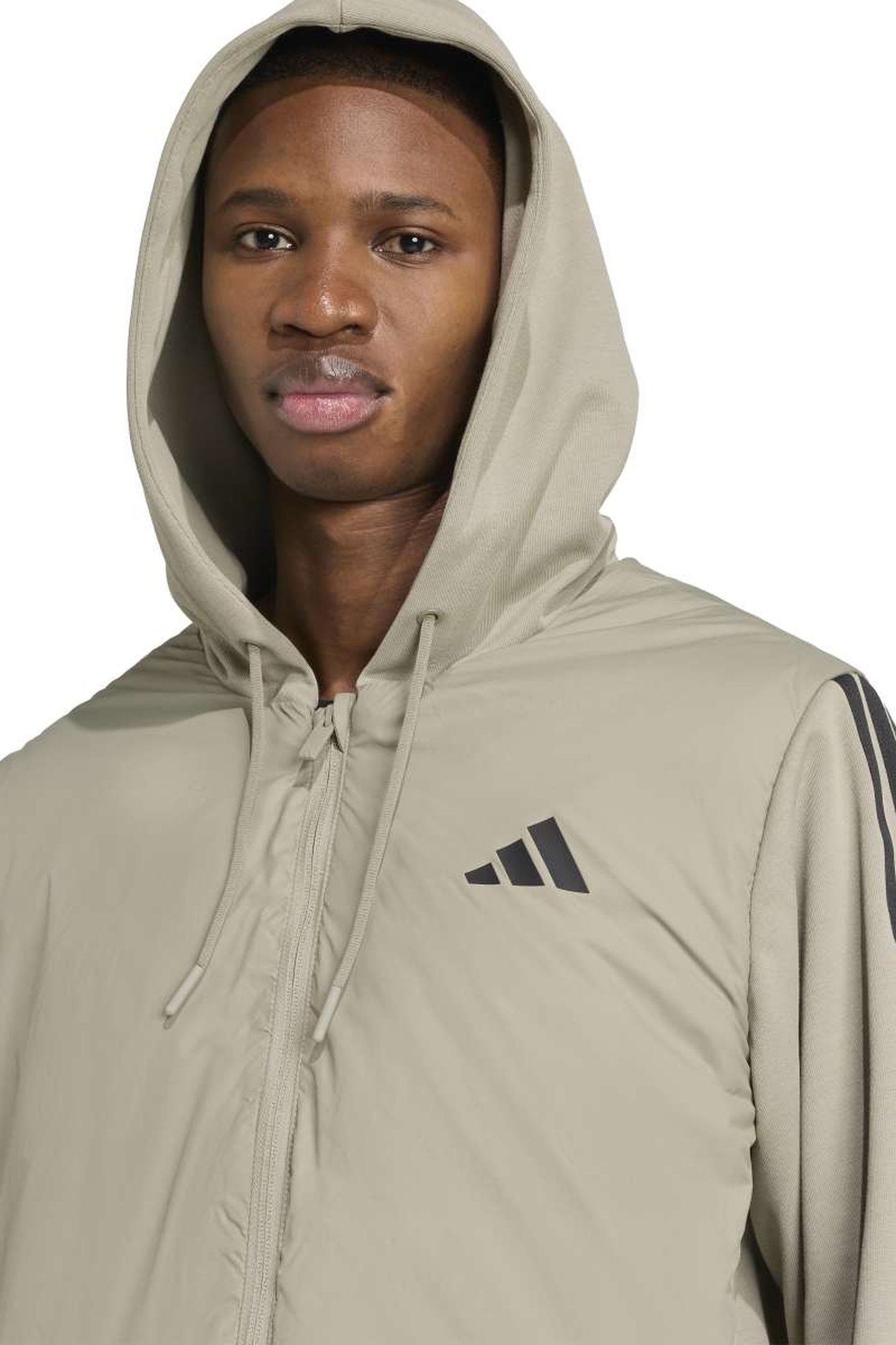 UNISEX ESSENTIAL 3S IN HYB JACKET SILVER PEBBLE 5