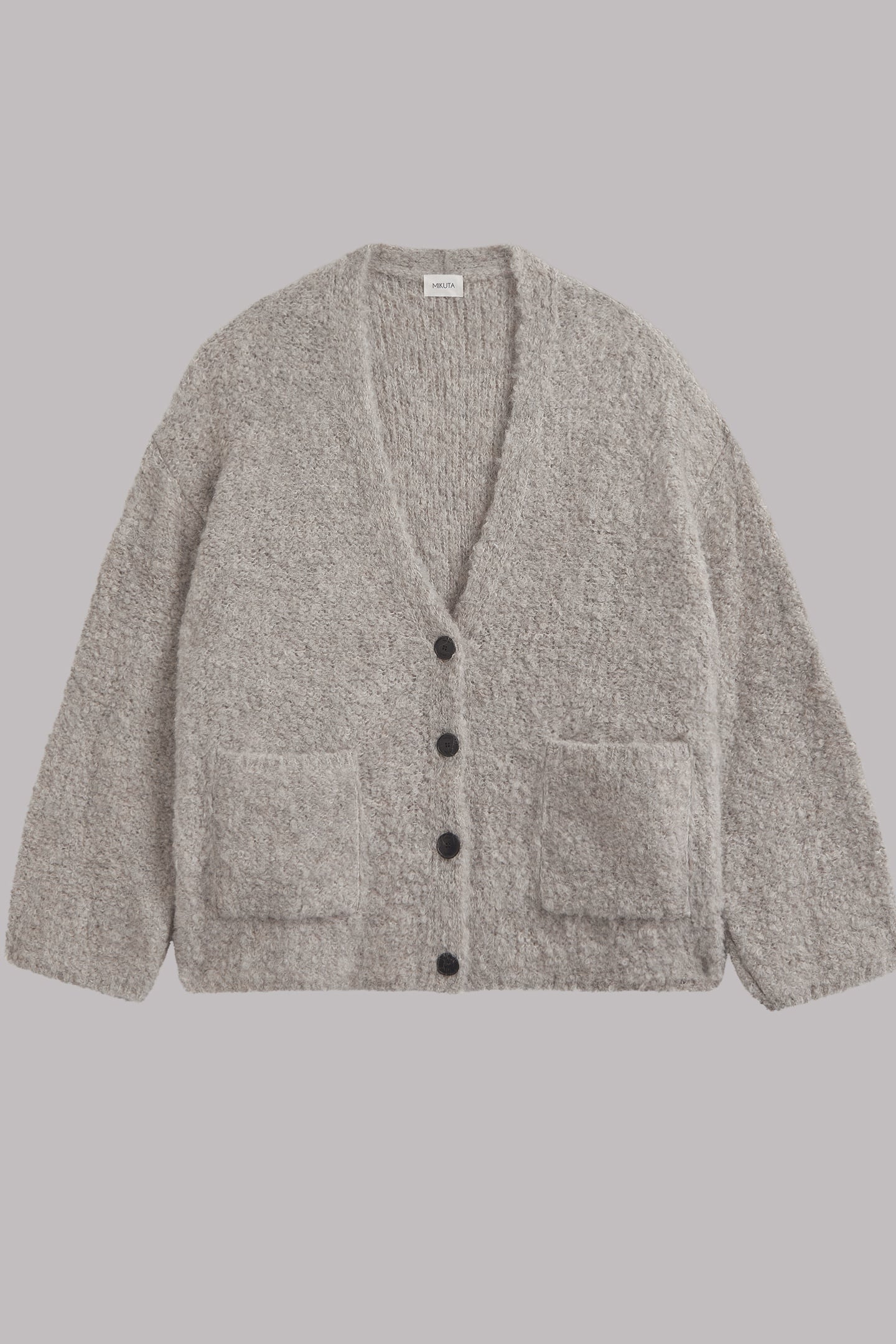 THE GREY ALPACA CARDIGAN 2