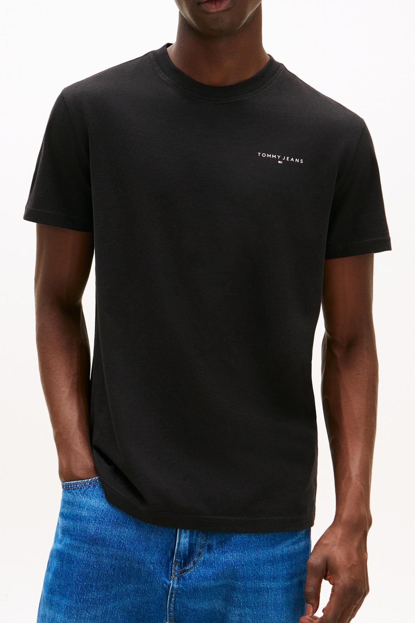 TJM SLIM LINEAR TEE BLACK 1