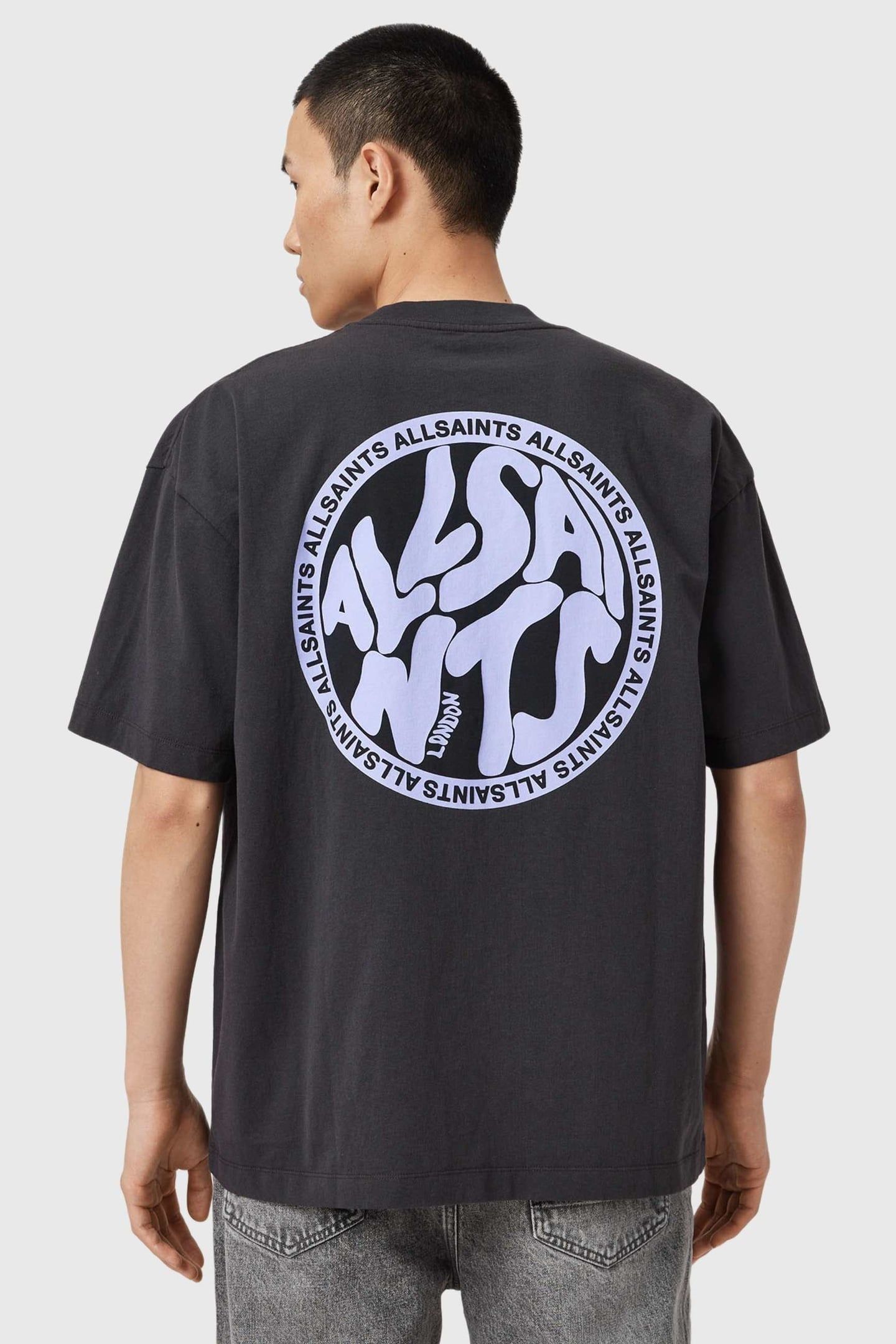 DISTORTION SS CREW WASHED BLACK/BLUE 3