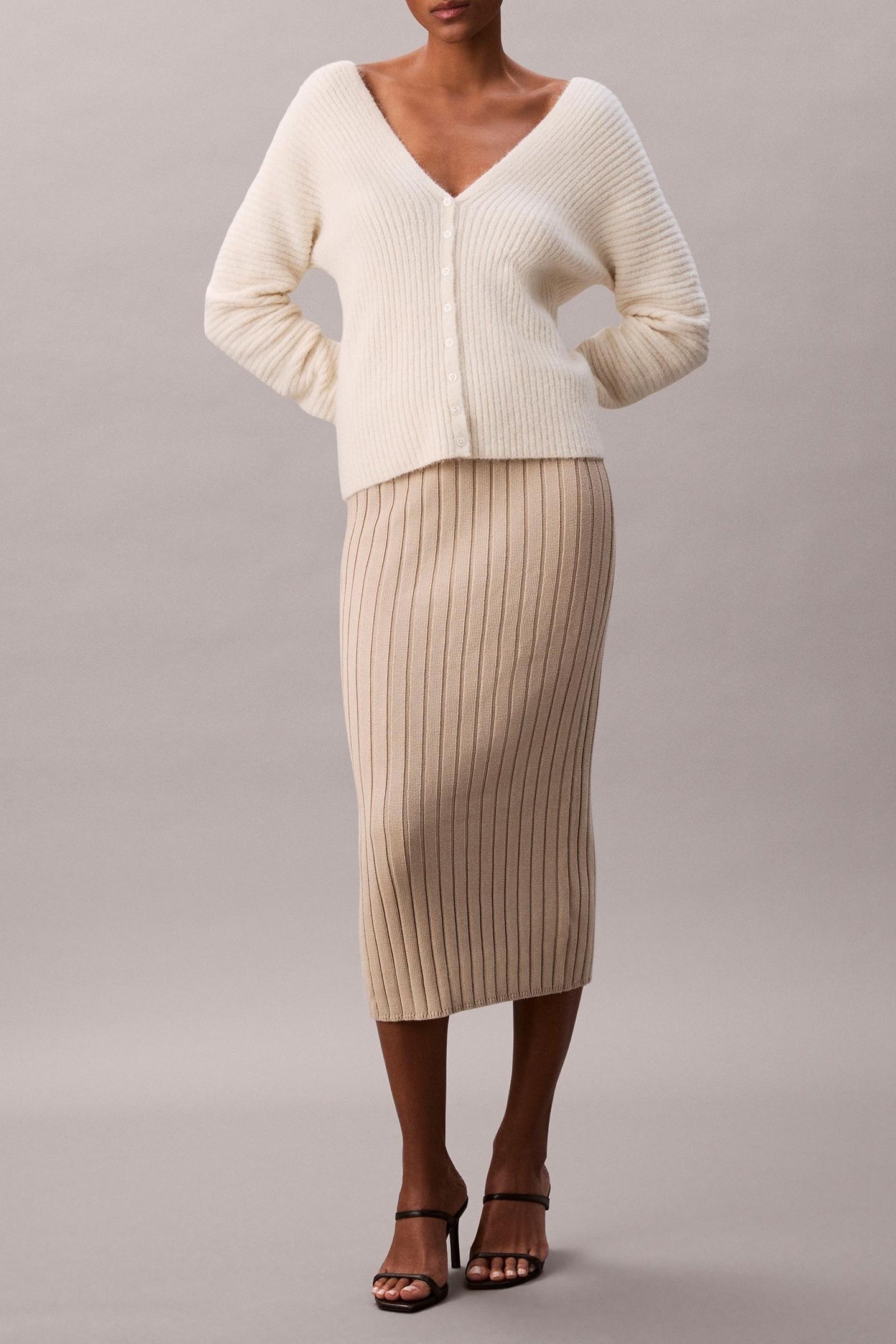 SWEATER SKIRT ISLAND FOSSIL 1