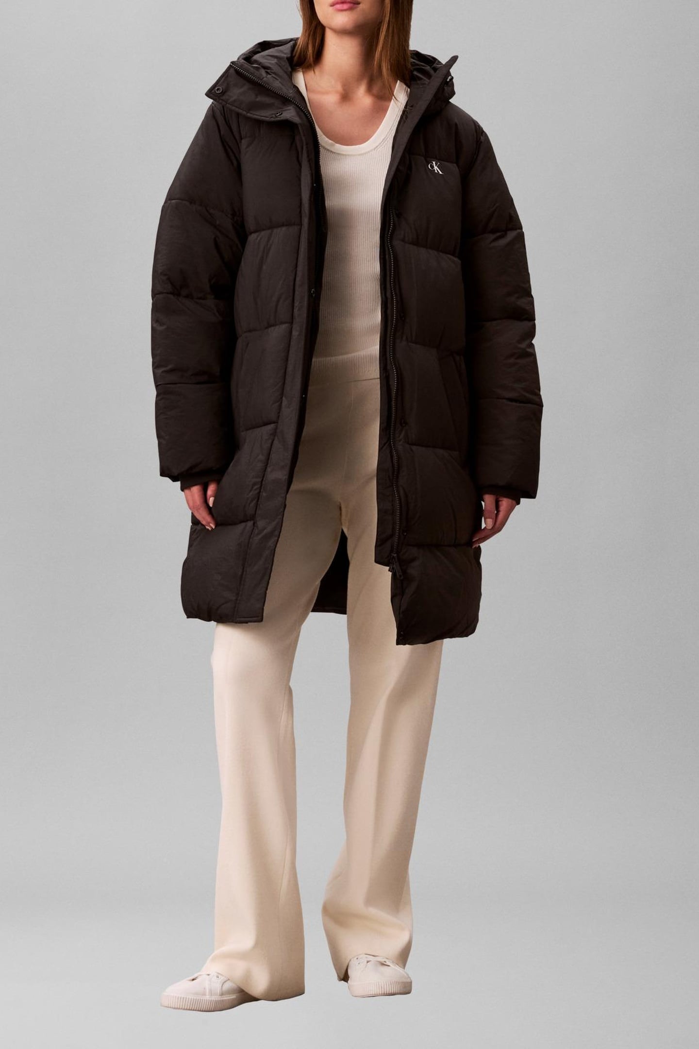BELTED MIDWEIGHT COAT BLACK 5