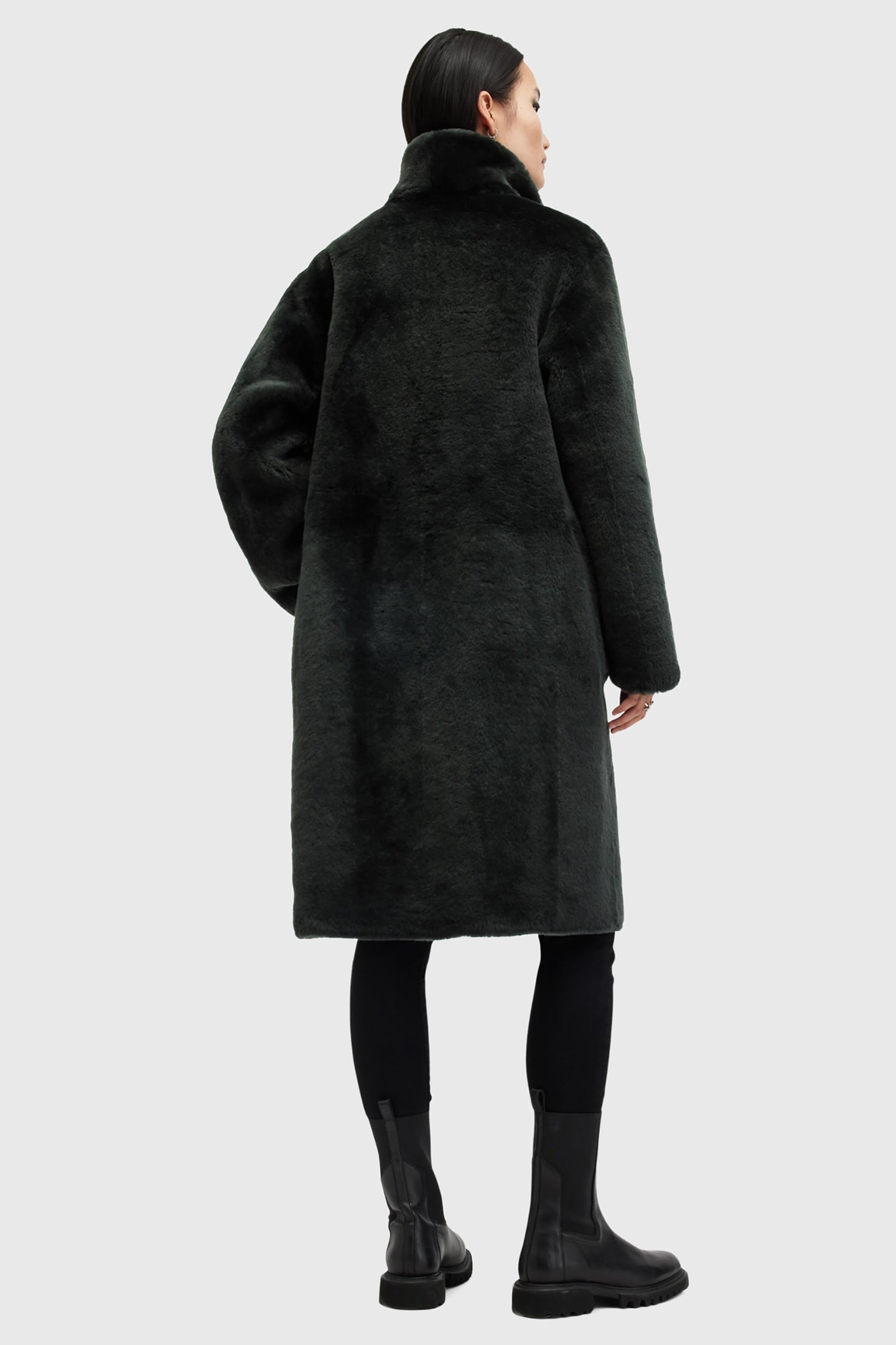 SERRA SHEARLING COAT SYCAMORE GREEN 2