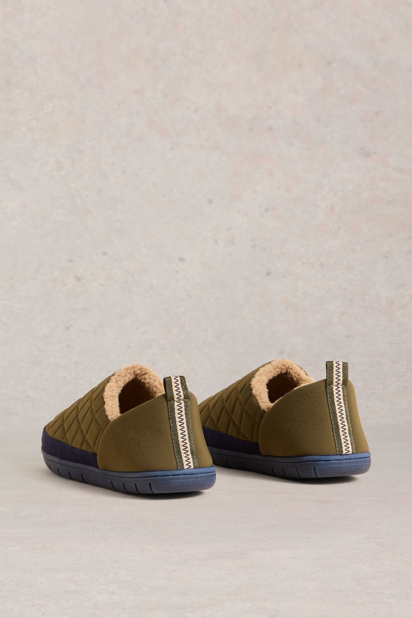 NYLON PUFFER SLIPPER KHAKI GREEN 4