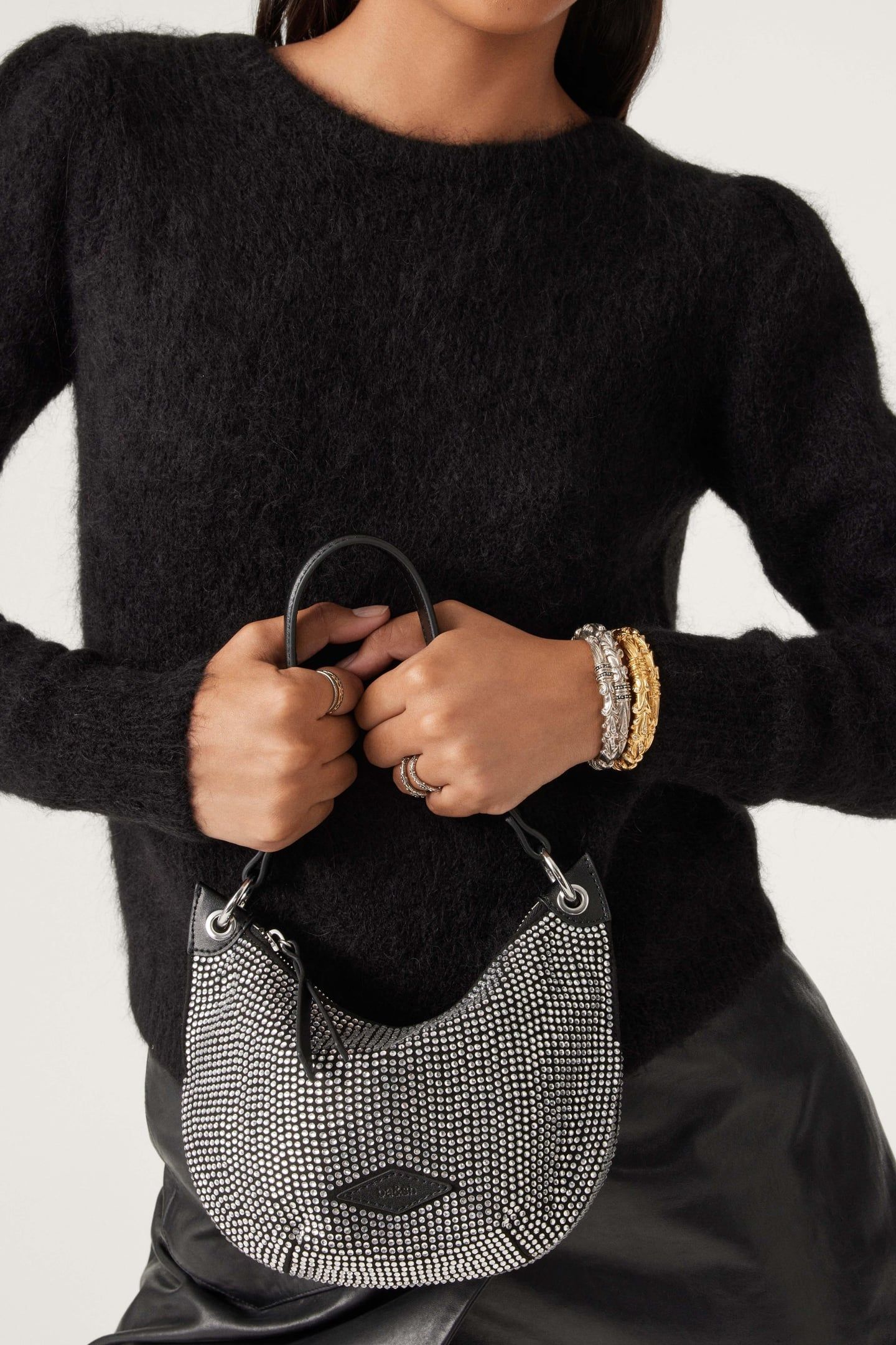 HAND BAG SILVER 4