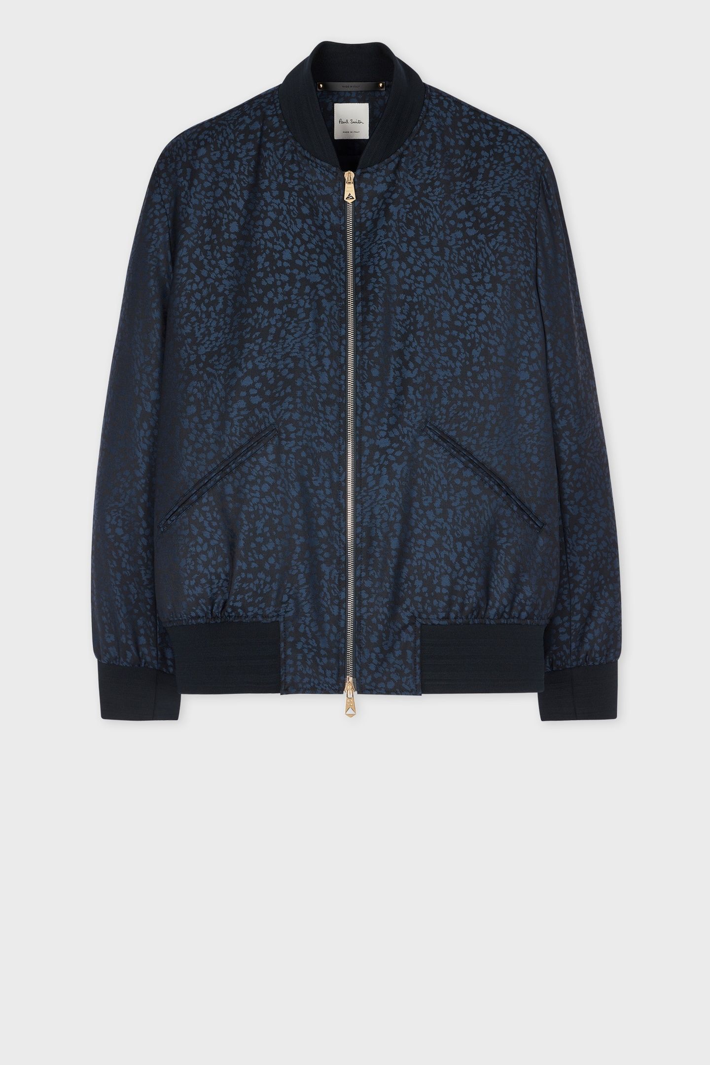 MENS REGULAR FIT BOMBER JACKET VERY DARK NAVY 5