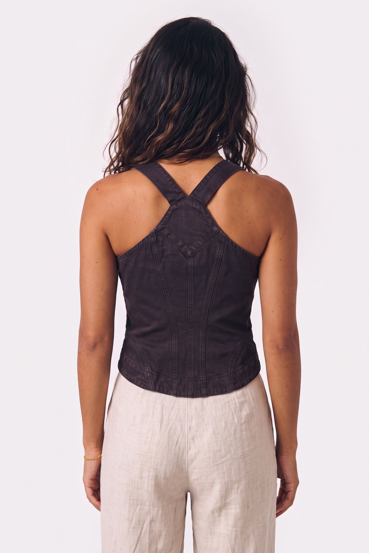 GARMENT-DYED BULL TOP BLACK 2