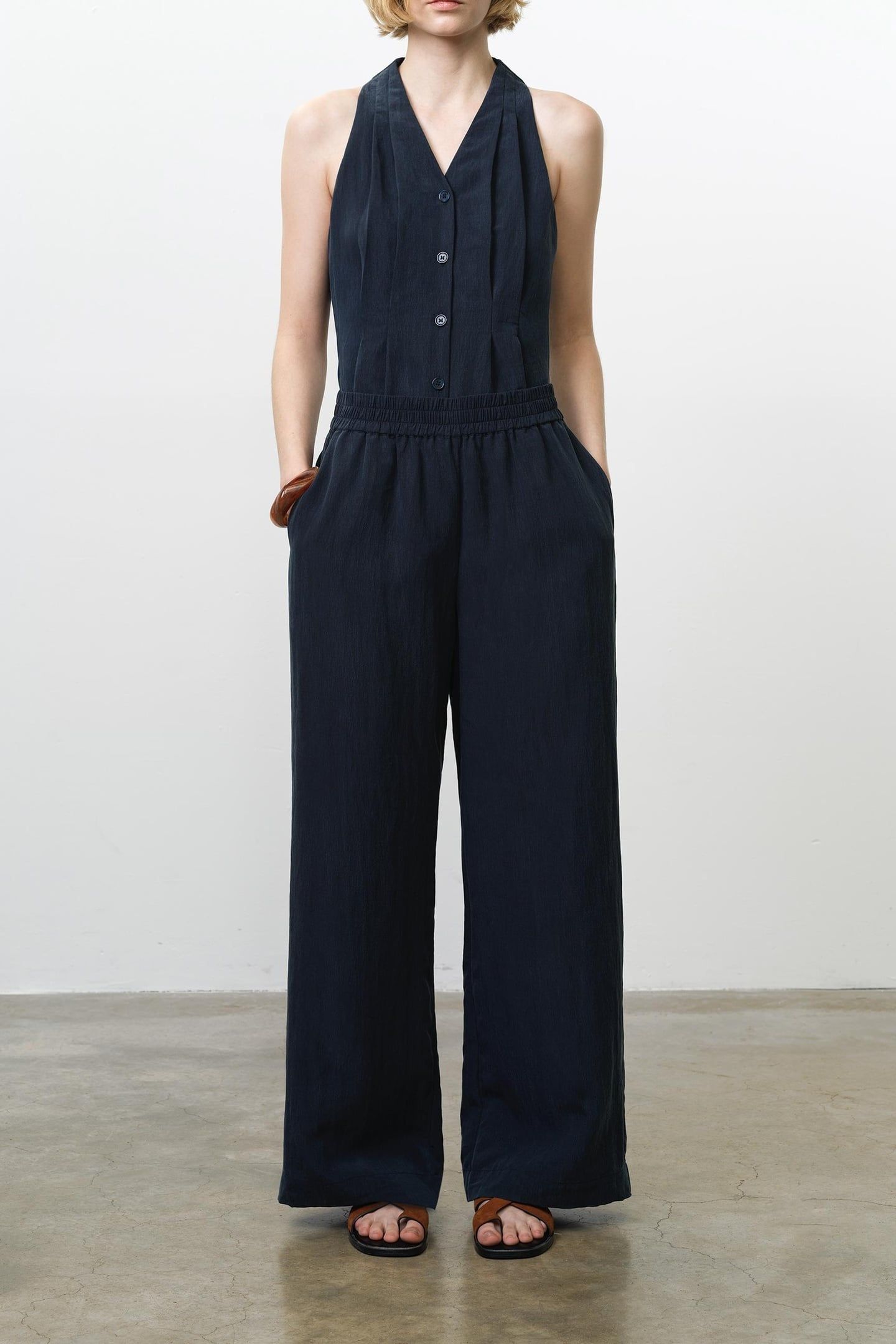 MELINA DRAWSTRING TRSR NEW NAVY 2