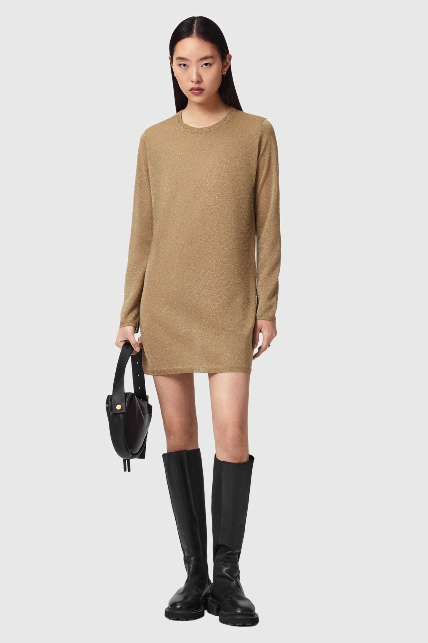 TILLII MINI DRESS GOLD 1
