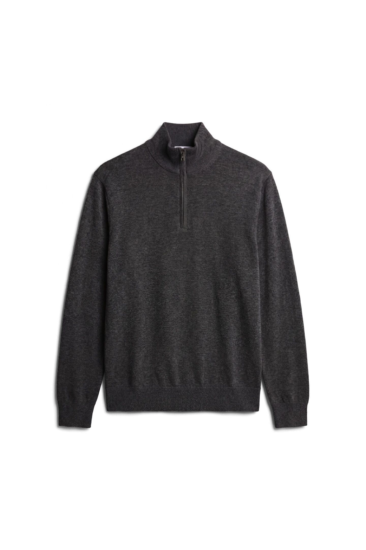 LS 100% MERINO QUARTER ZIP GUNMETAL HEATHER 4