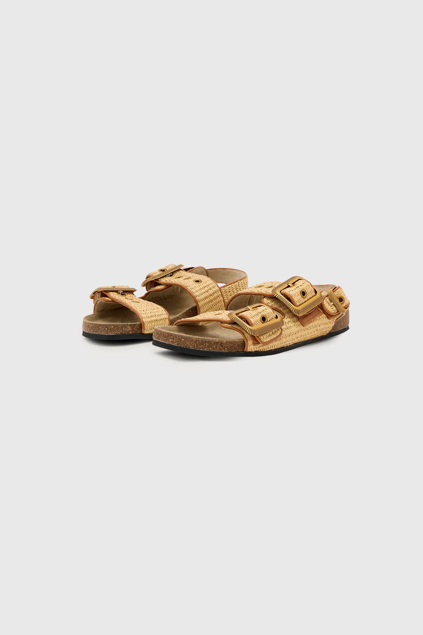 STAFFA RAFFIA SANDAL NATURAL BROWN 2