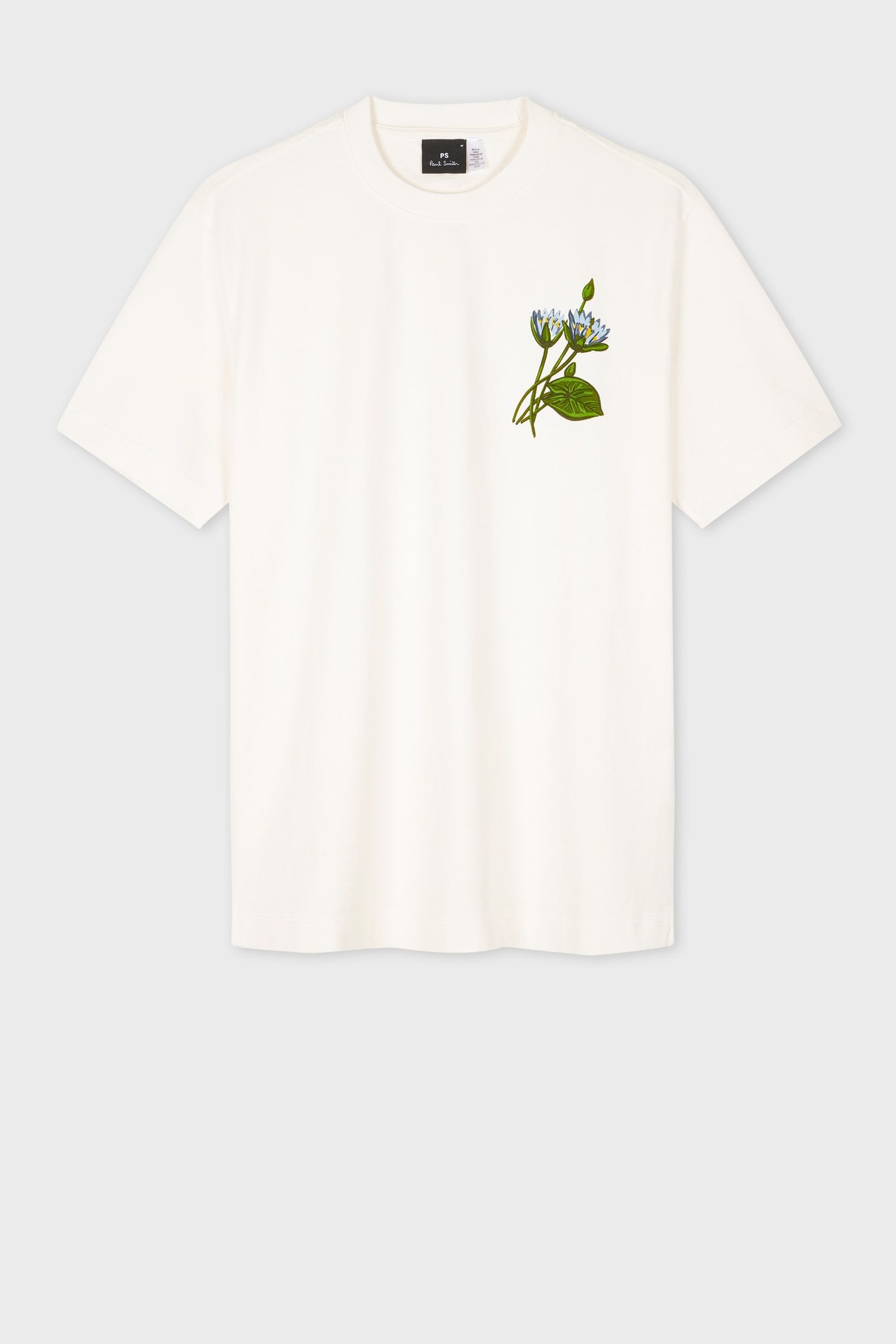 MENS SS REG FIT TSHIRT FLOWER OFF WHITE 1