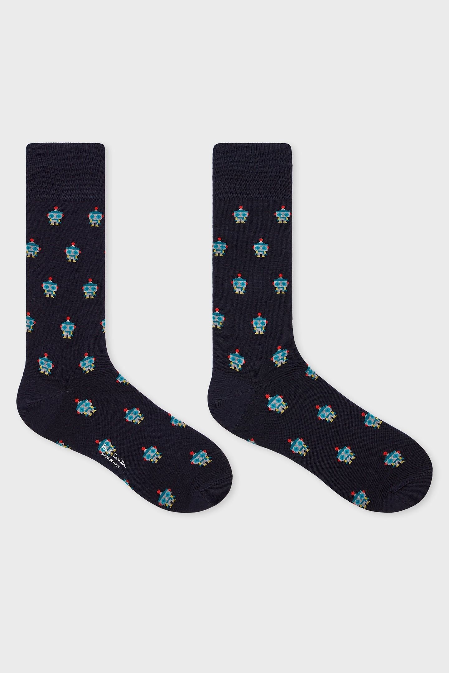 MEN SOCK 3 PACK NOVELTY NAVY 4