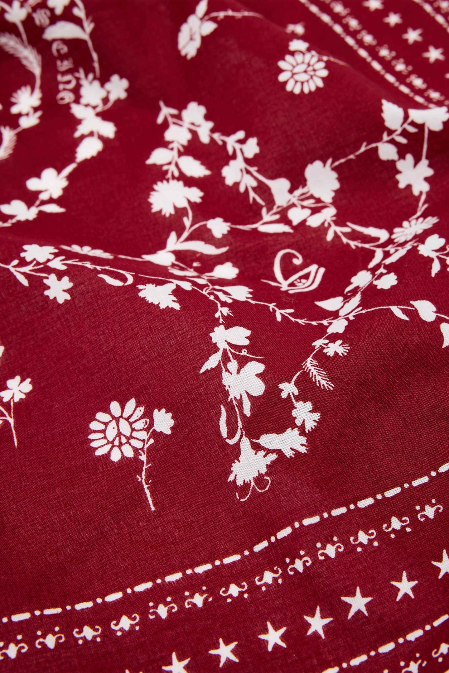 FLEUR COTTON BANDANA RASPBERRY PINK 4