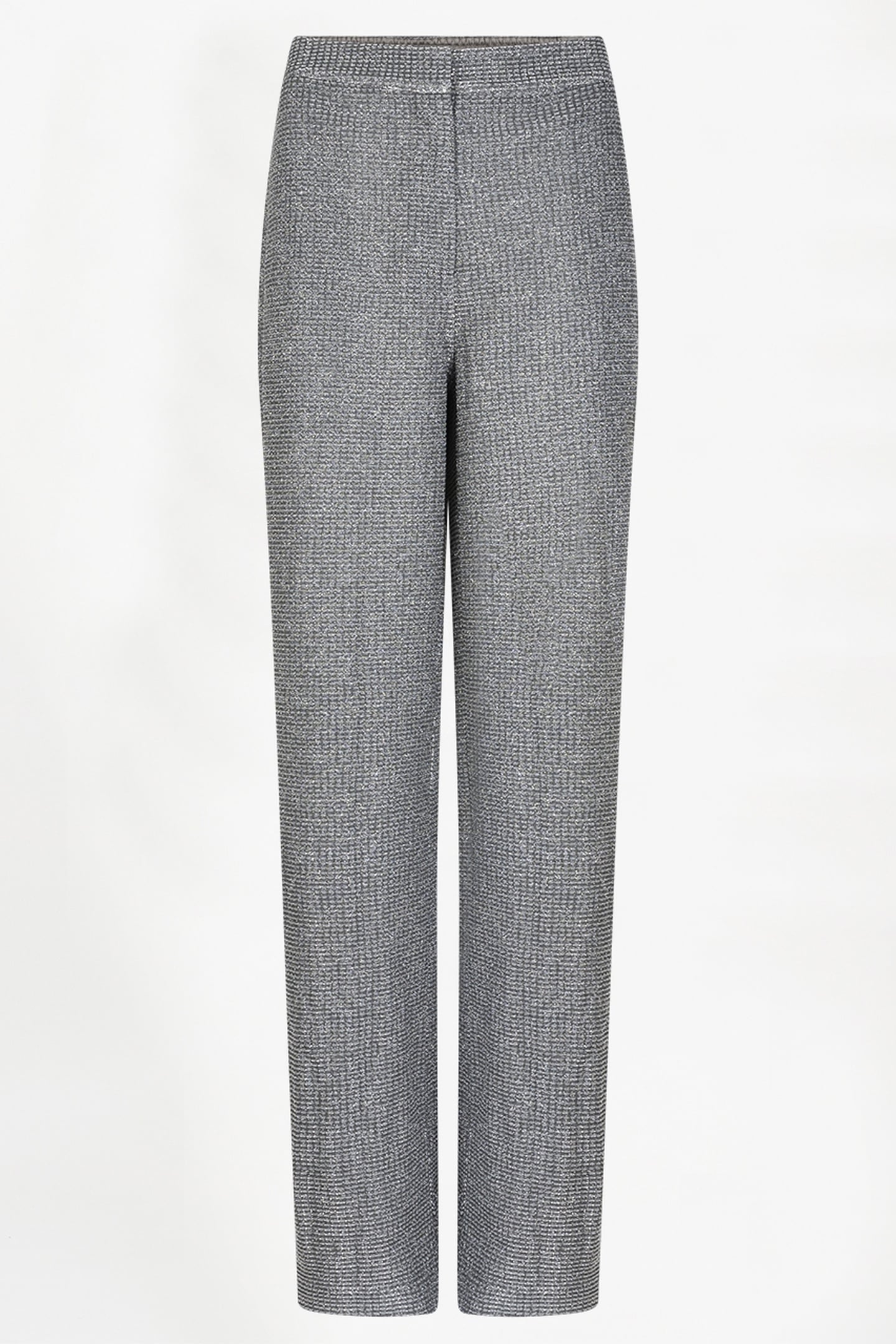 AREMI METALLIC STRAIGHT LEG PANTS SILVER 3