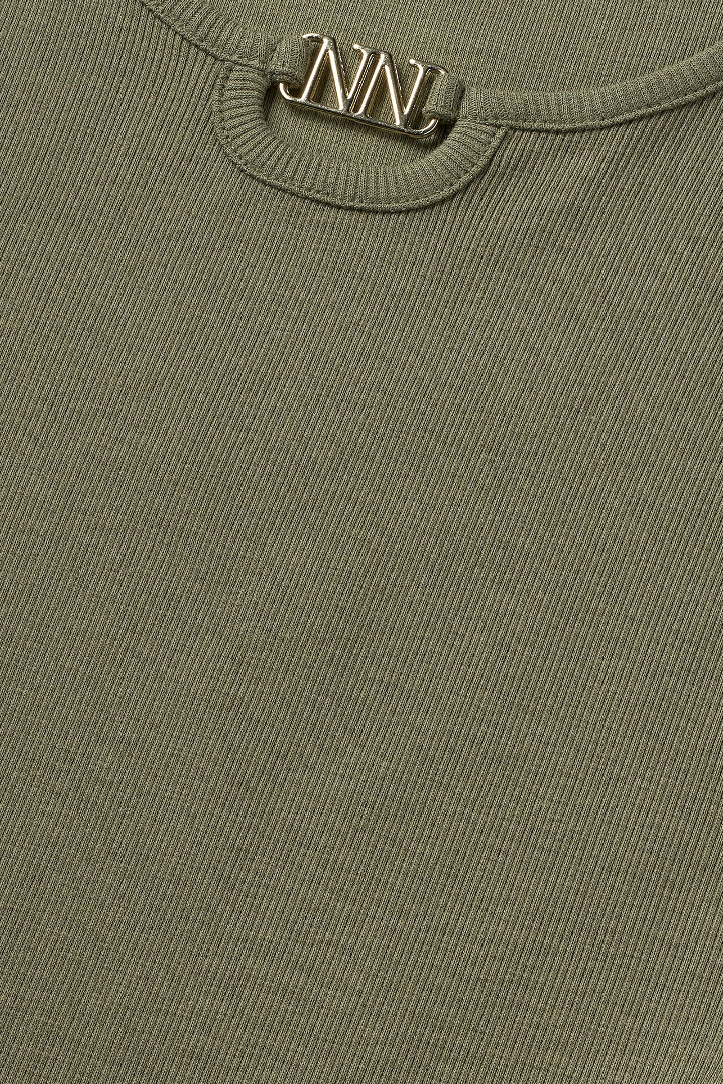 PRESLEY LS RIB TOP BRONZE GREEN 3