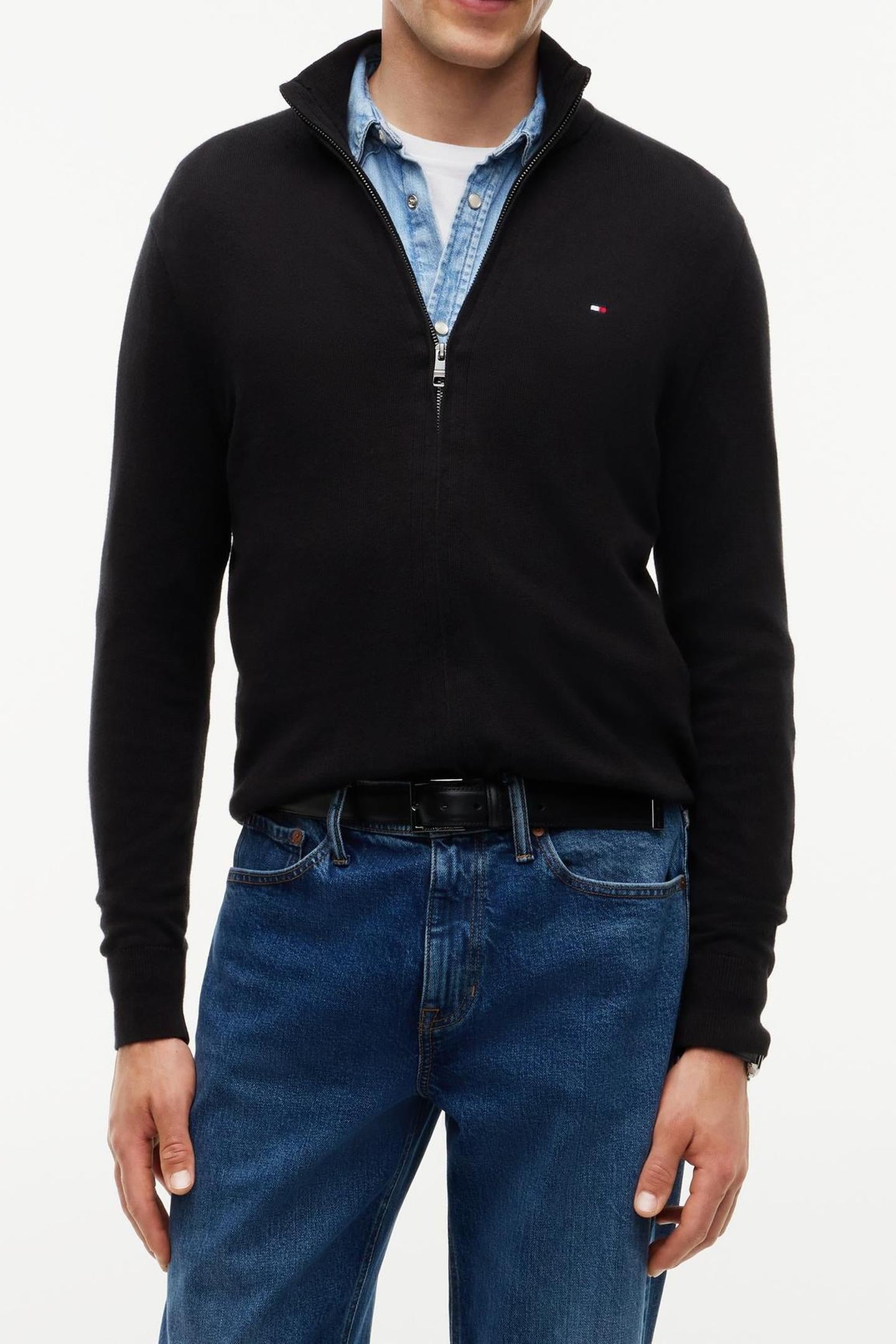 PIMA COTTON CASHMERE SWEATER BLACK 5