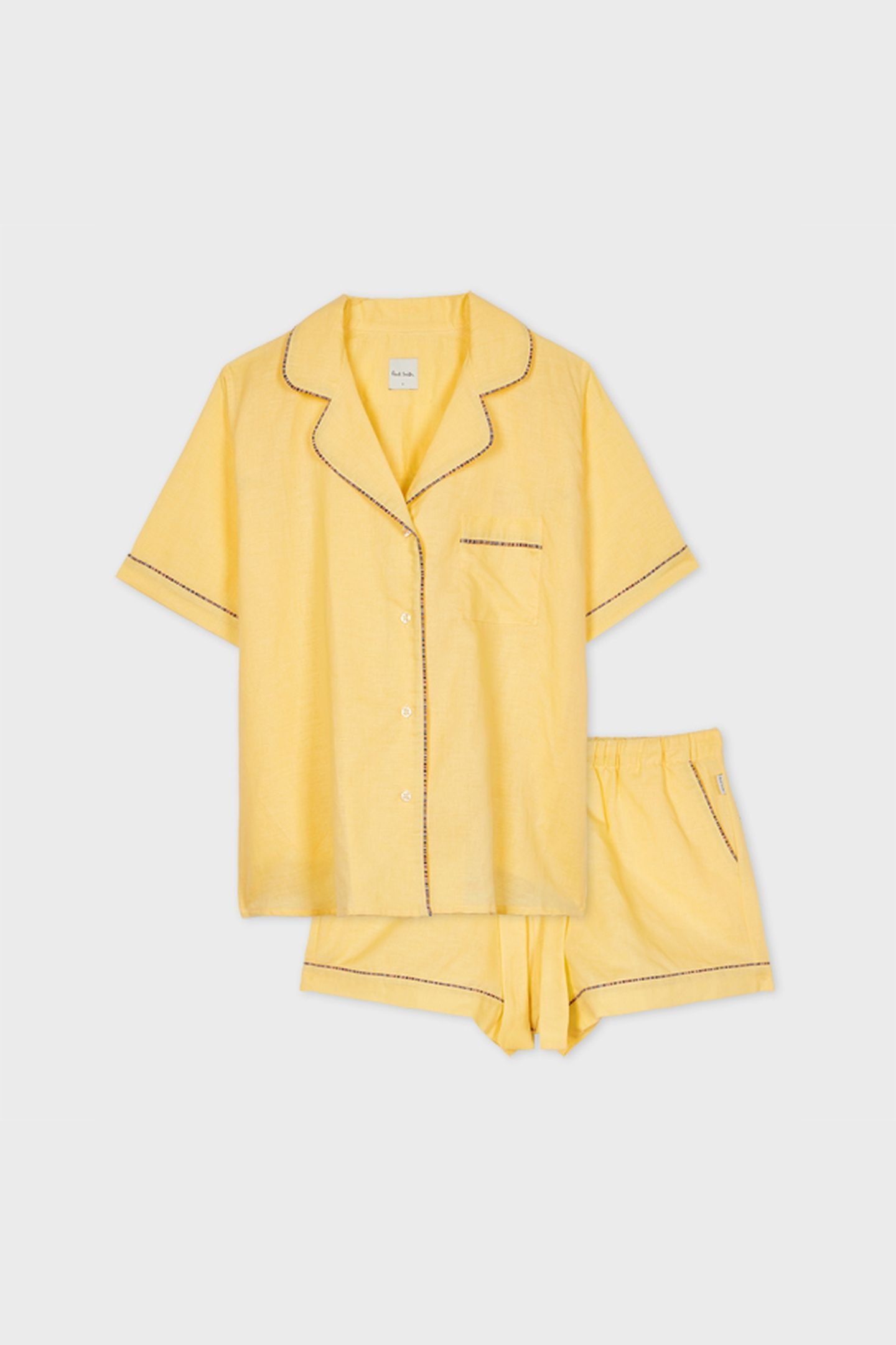 WOMEN PYJAMA SHRT SIG PIP YELLOW 3