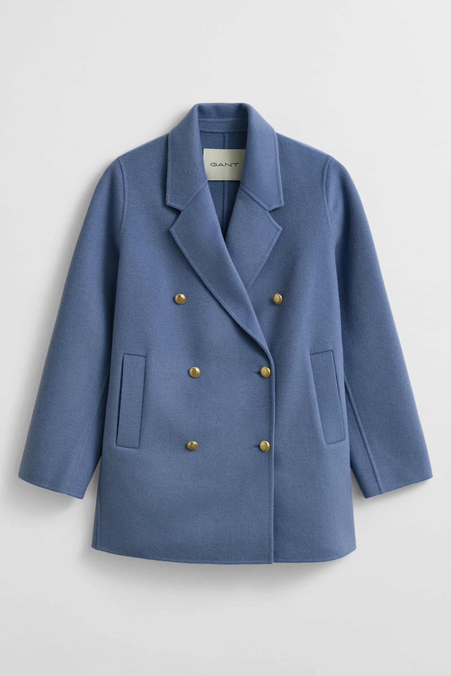 HANDSTITCHED PEACOAT FADED DENIM 4