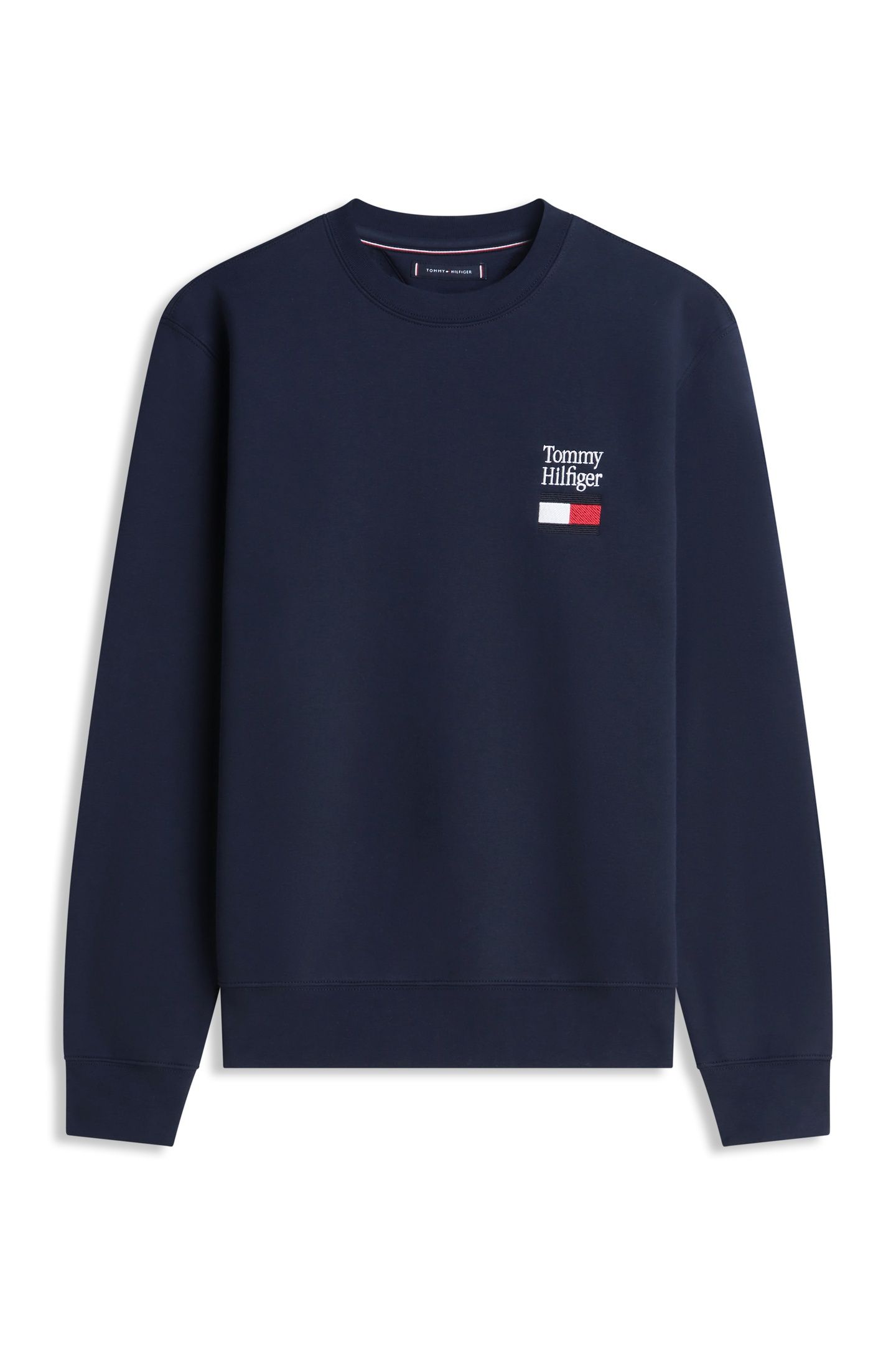 TOMMY EMBRO FLAG SWEATSHIRT DESERT SKY 4