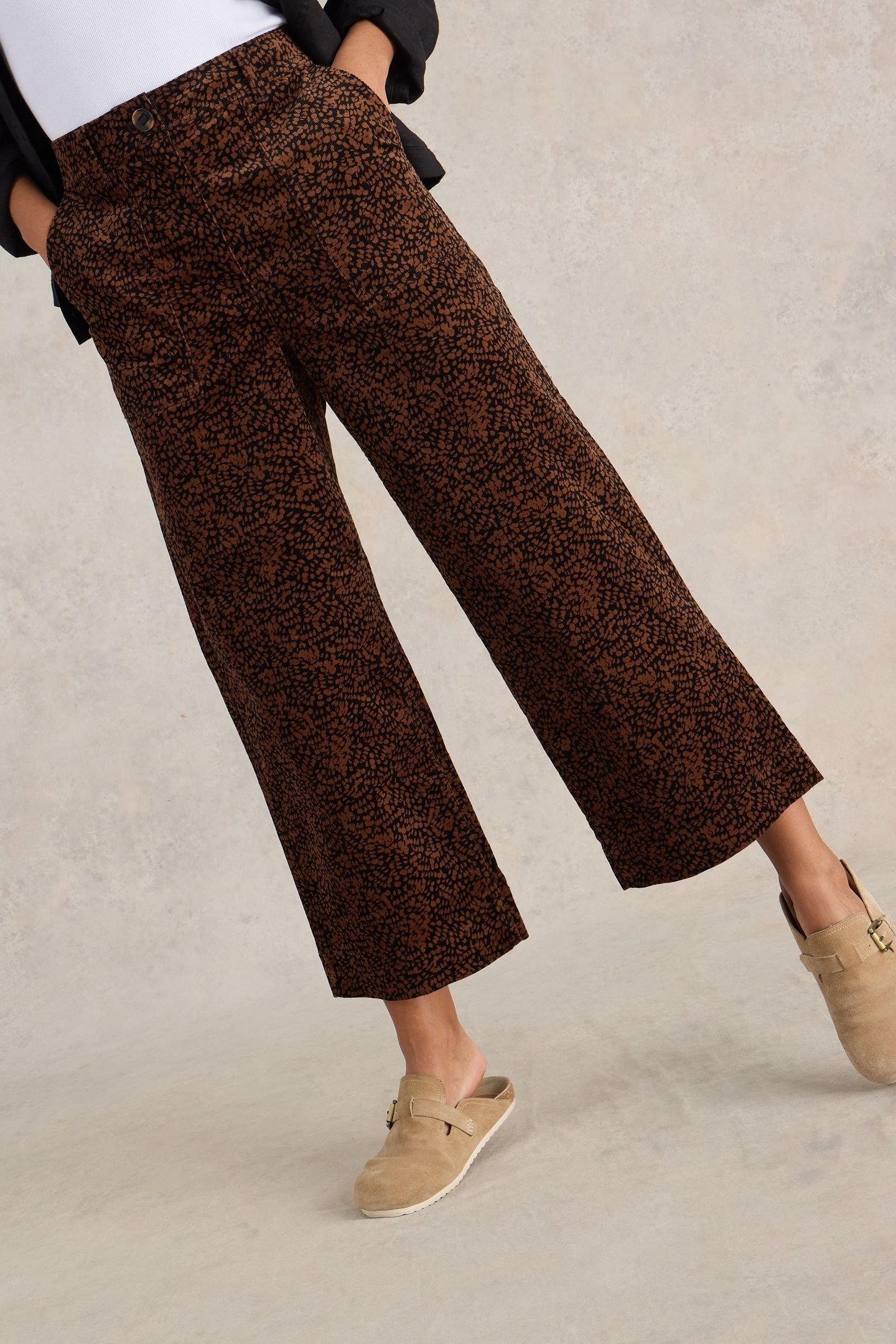 ROMY CORD CULLOTTE BLACK PRINT 2