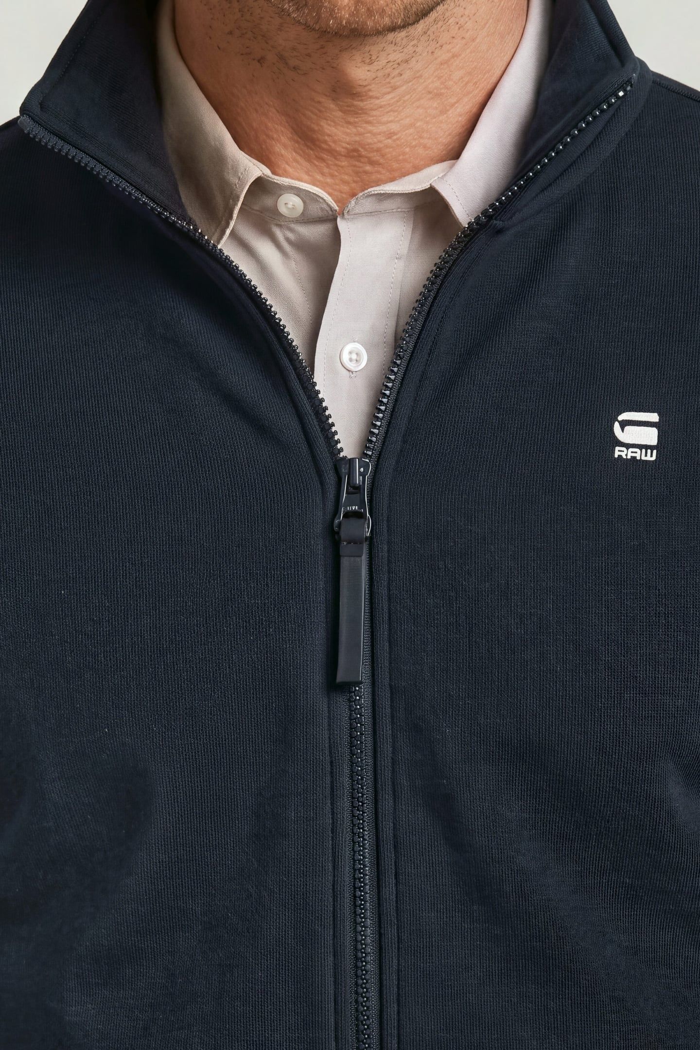 CORE ZIP STAND UP COLLAR SWEAT L/S BLUE 5