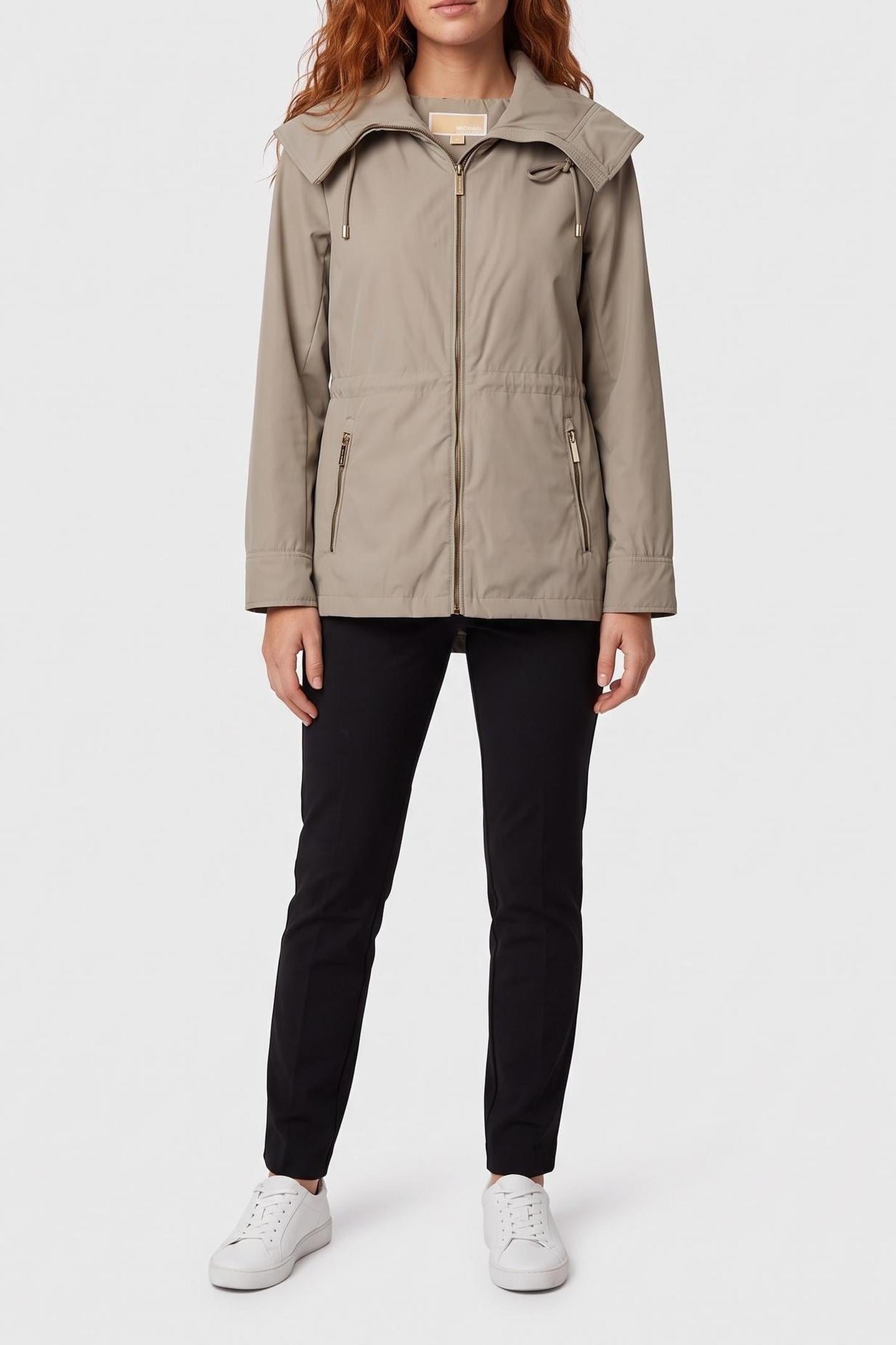 CINCHED WAIST SOFTSHELL DUSTY SAGE 1