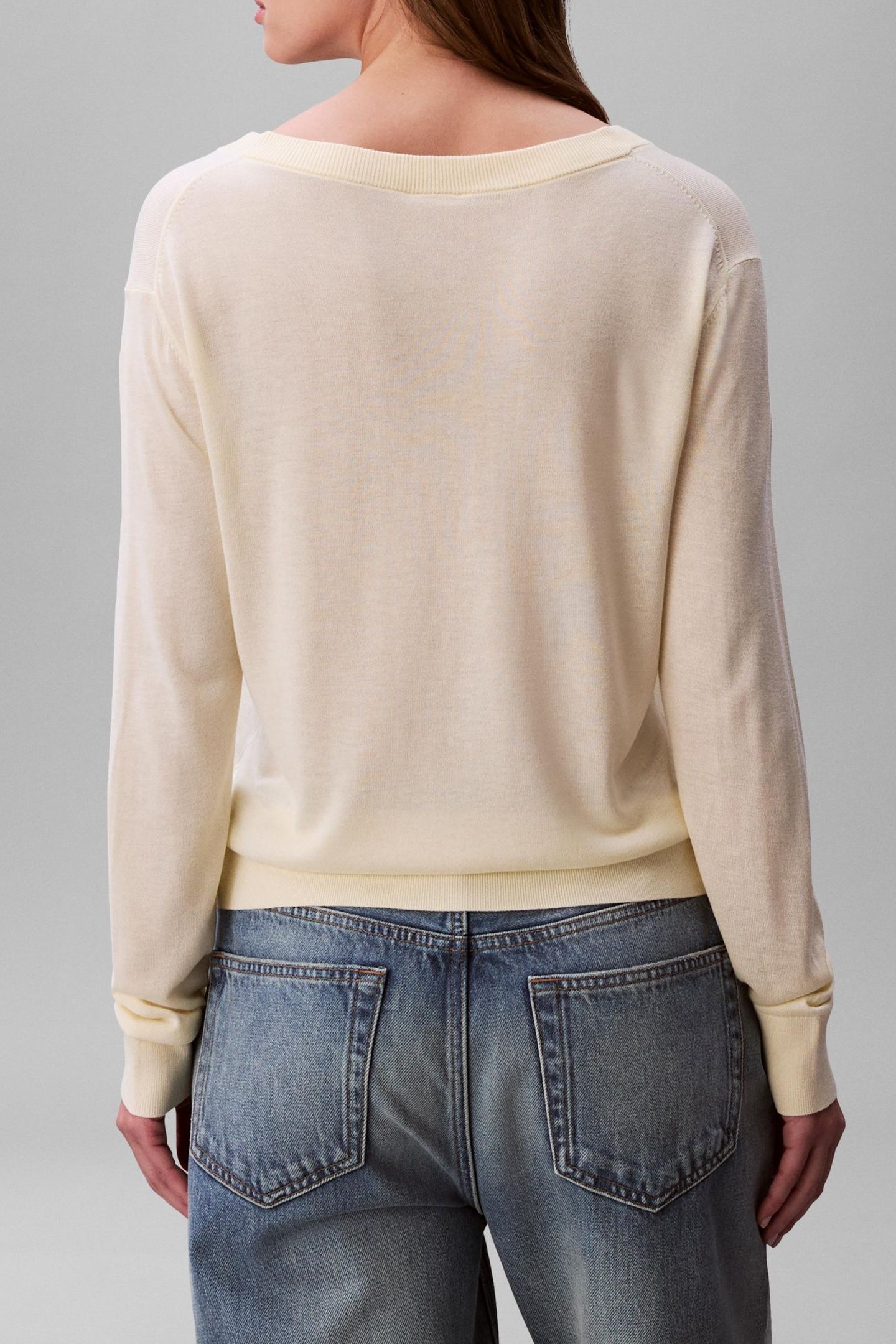 FINE GAUGE VISCOSE SWEATER PEAR SORBET 2