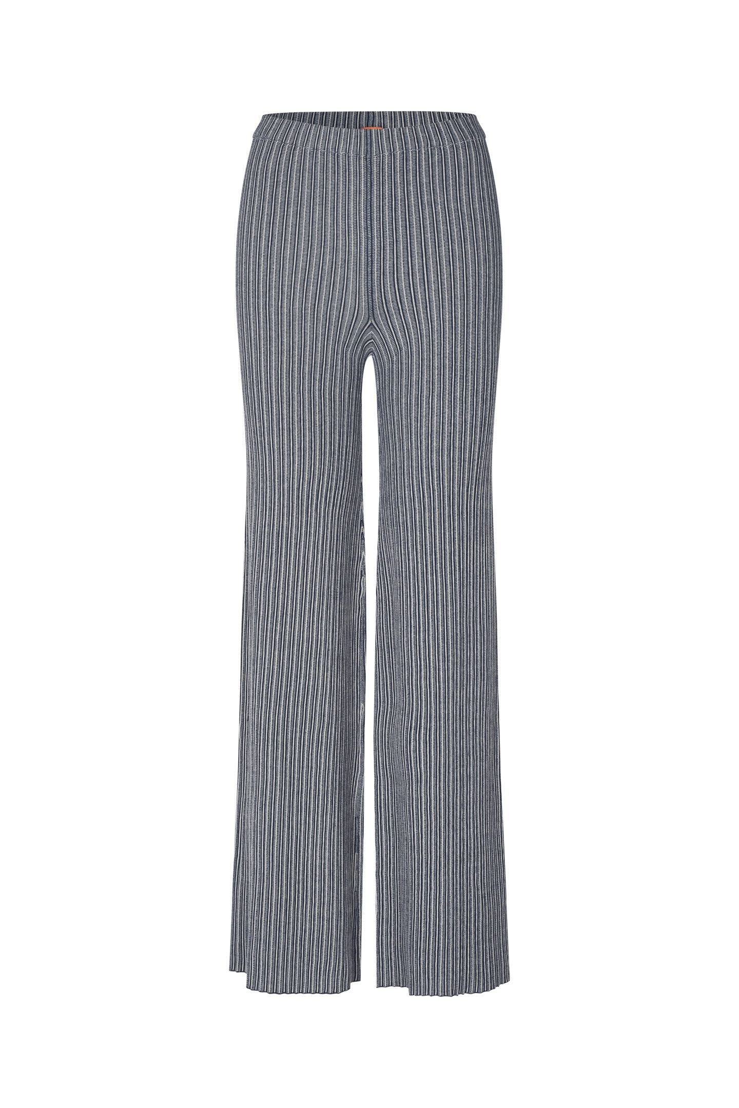 LONG FLARE KNIT PANTS SOFT STRIPED RIB 3