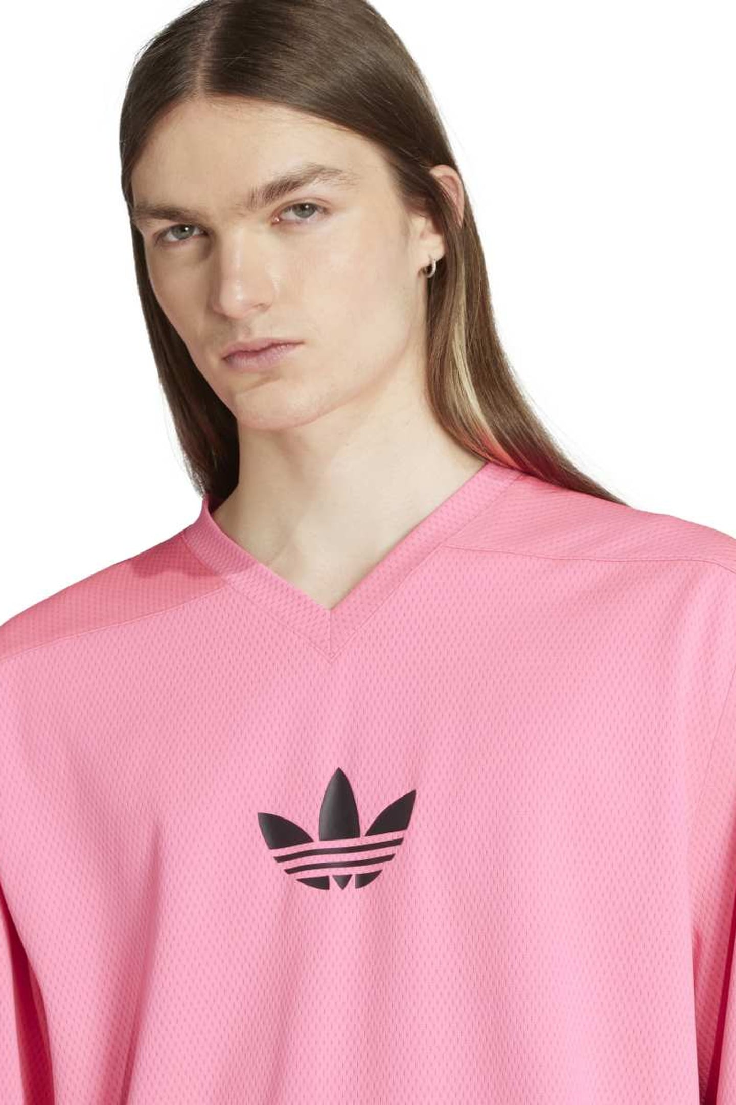 UNISEX MESH LS LUCID PINK 4