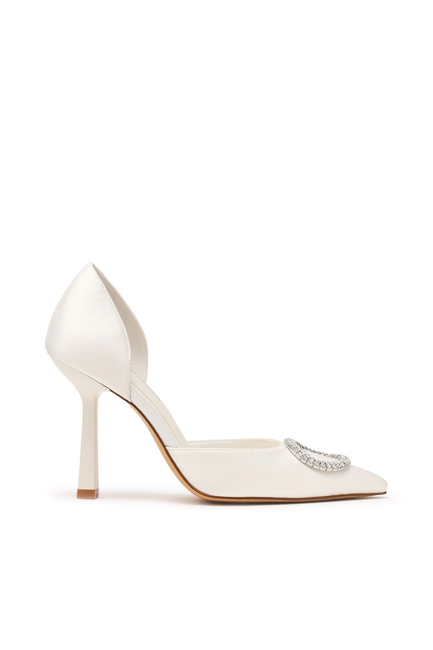 SPARKLING PUMPS IVORY SATIN 1