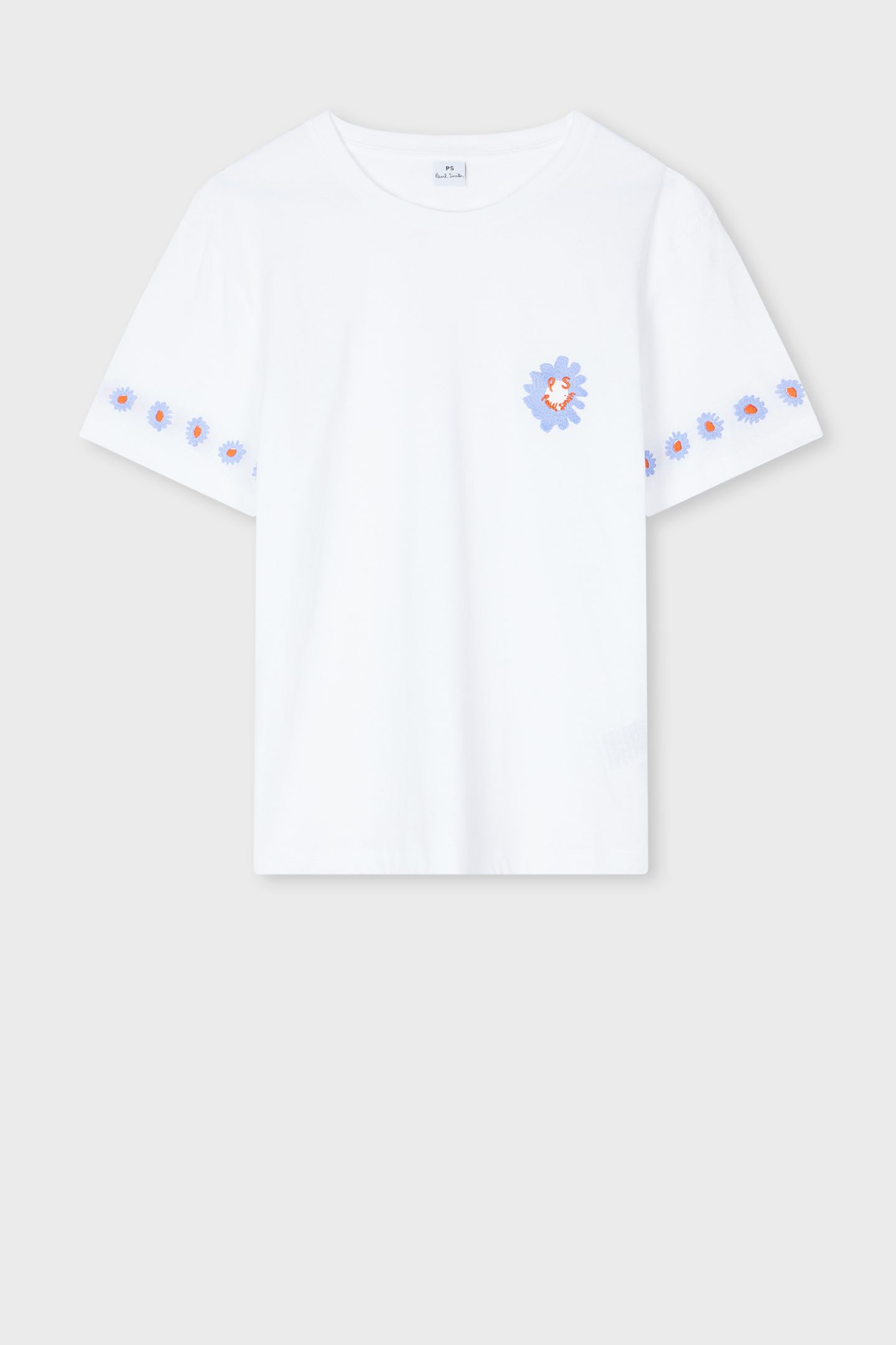 WOMENS DAISY EMB T-SHIRT WHITE 3