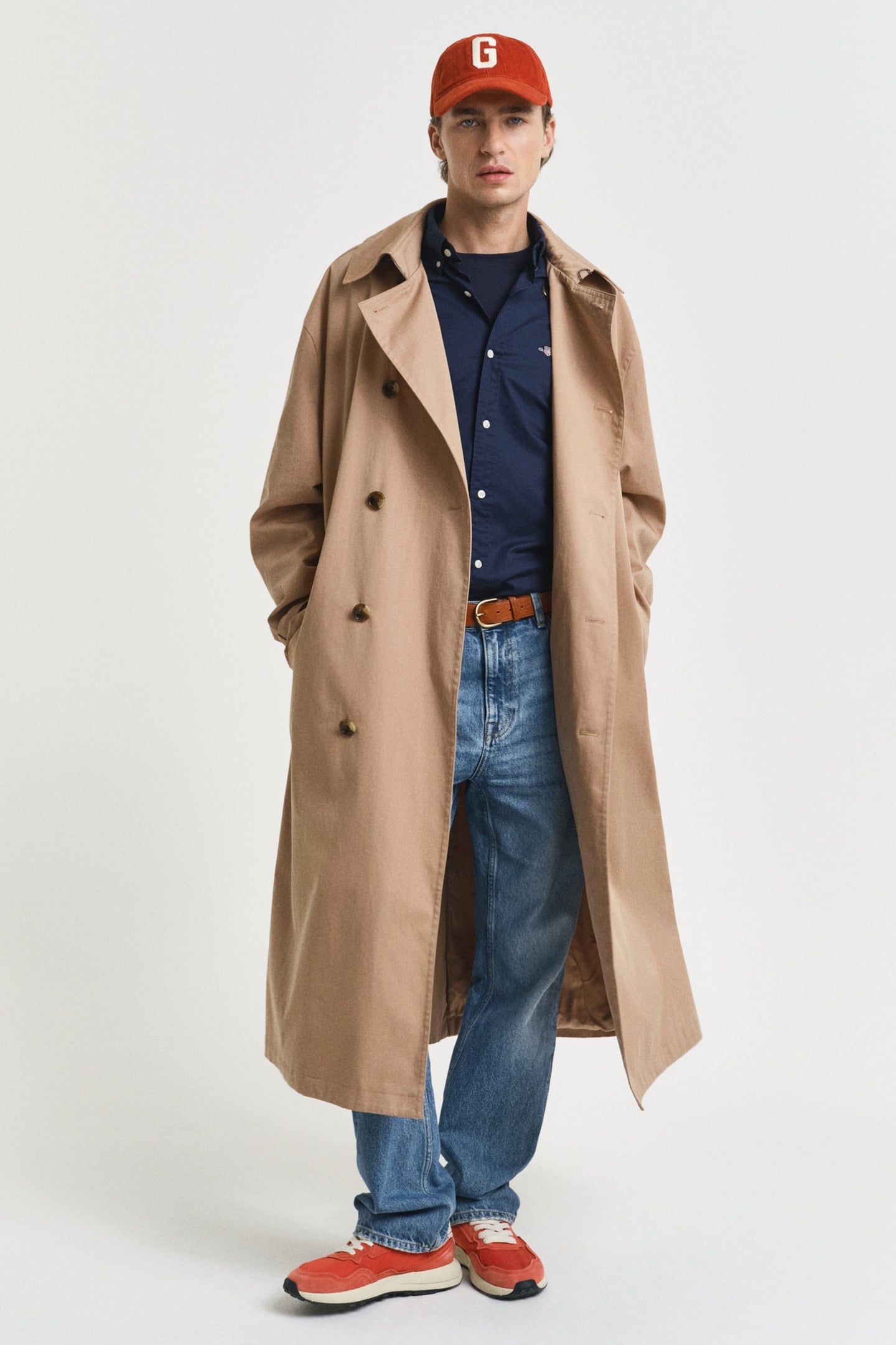 SLIM CLASSIC POPLIN SHIRT MARINE 6