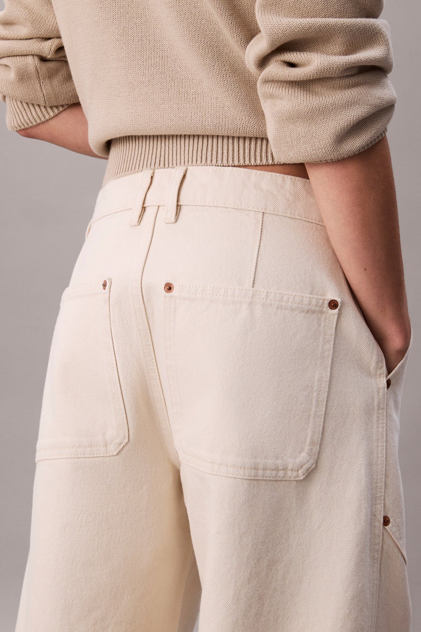 CARGO JEAN NATURAL RAW RINSE 6