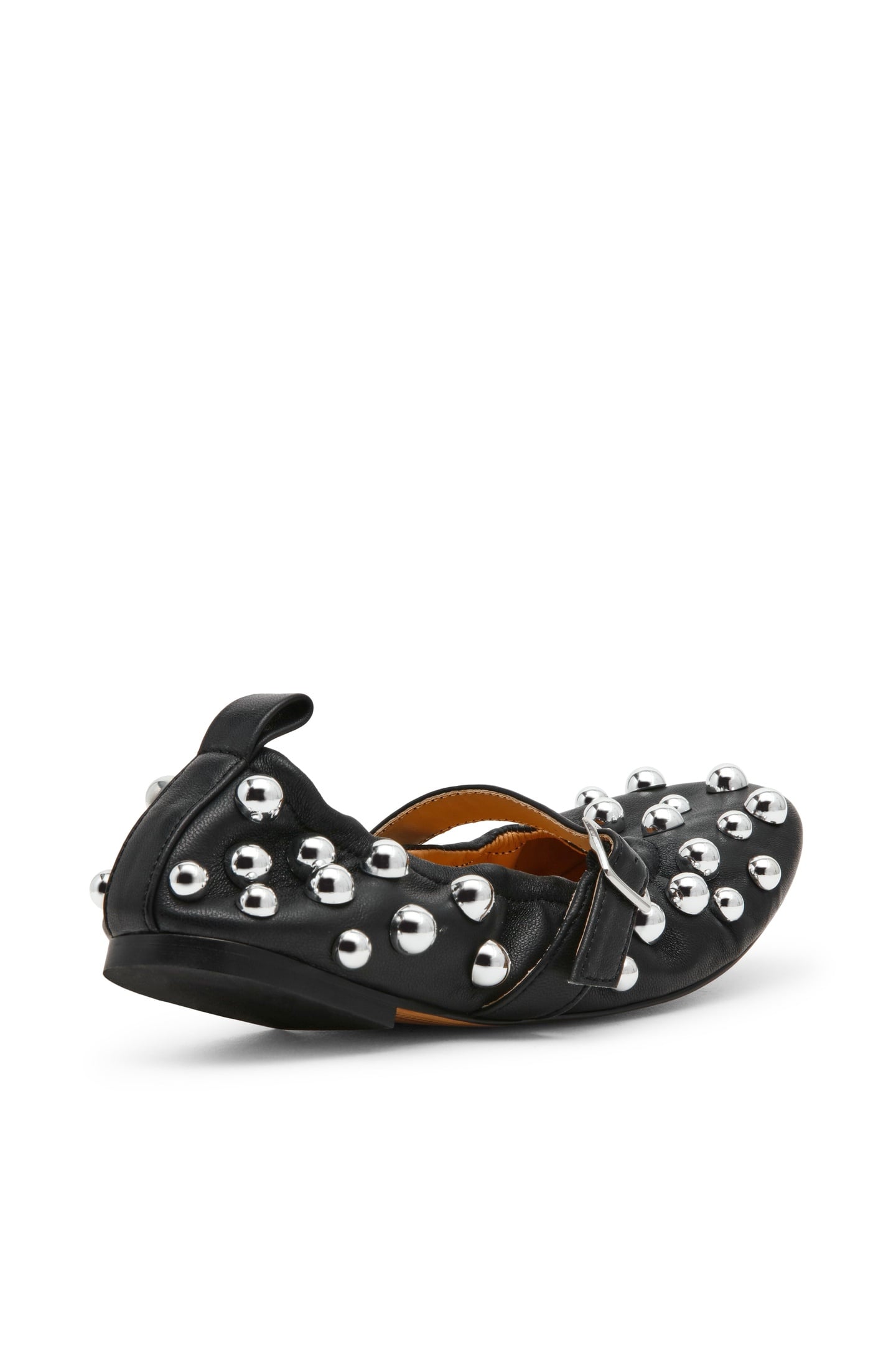 SUNRAYS FLAT SHOES BLACK LEATHER 3