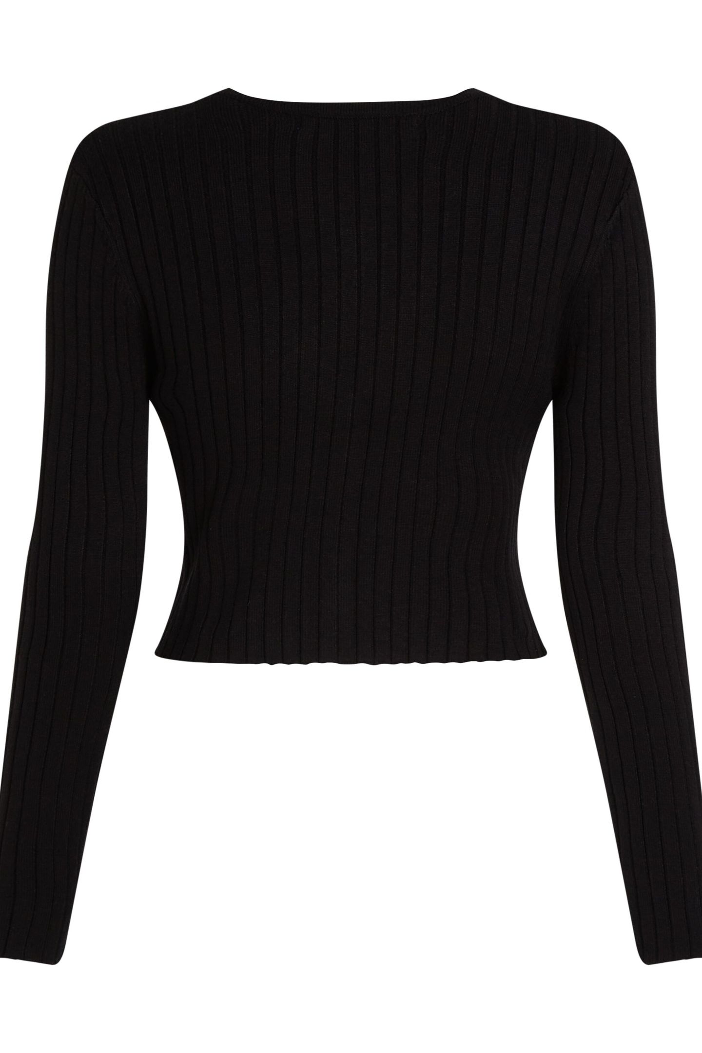 KLJ CROPPED CARDIGAN BLACK 5