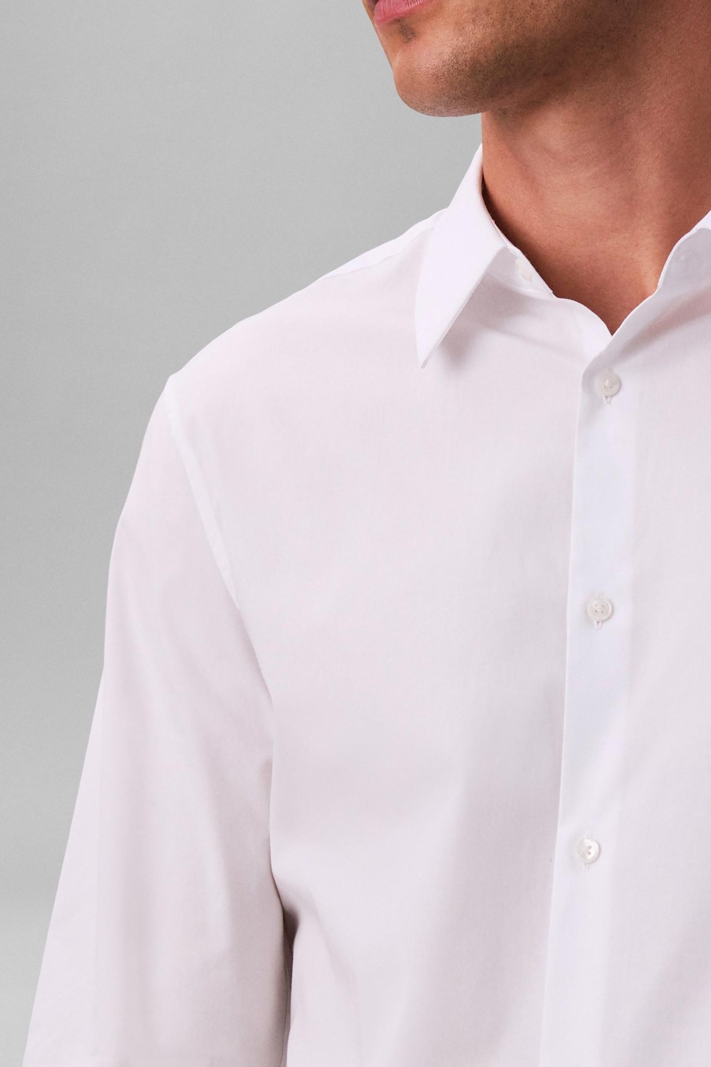 LS SOLID STRETCH SHIRT BRILLIANT WHITE 7