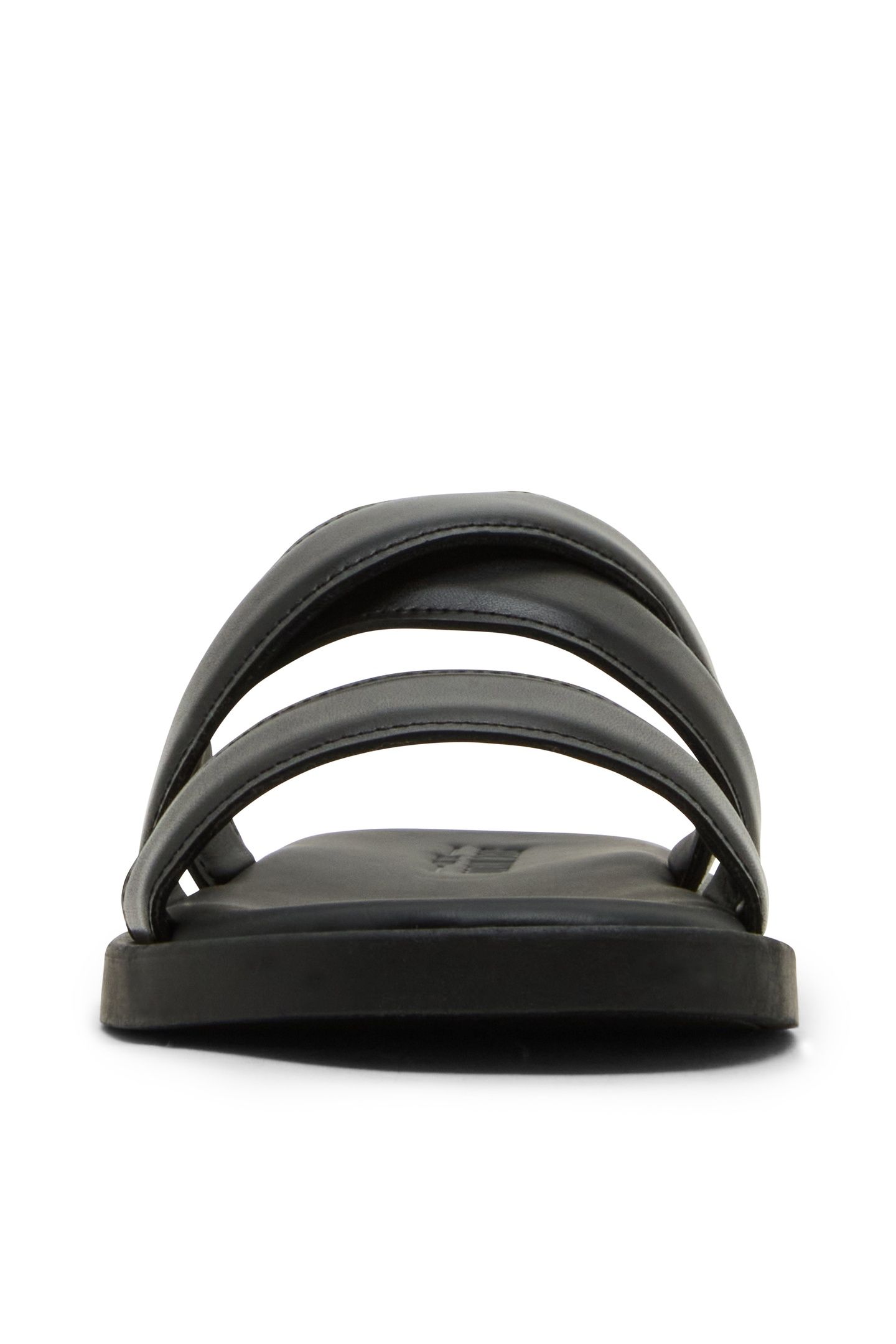 GRABBA SLIDES BLACK LEATHER 8