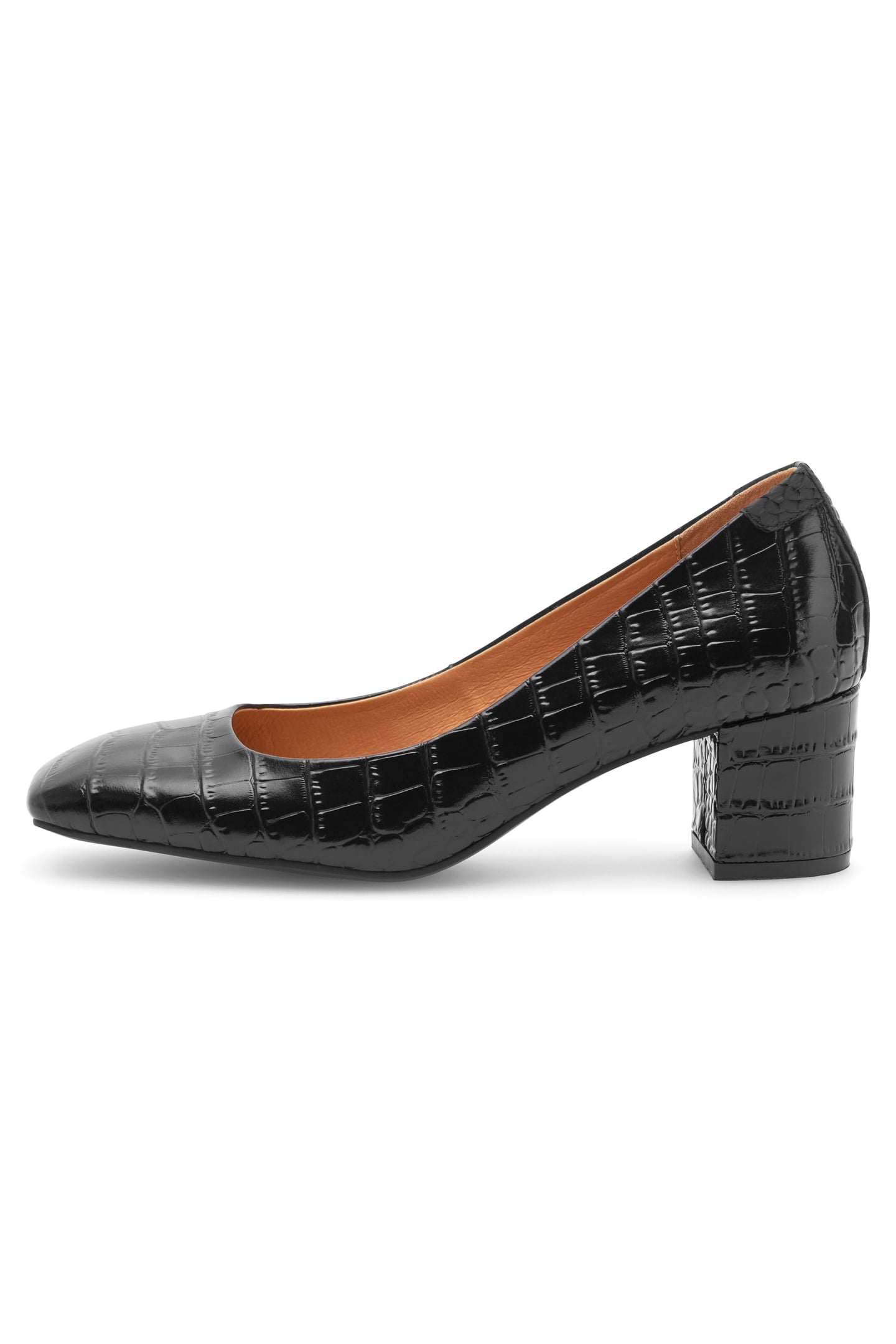 MARIE LOW CROCO BLACK 1