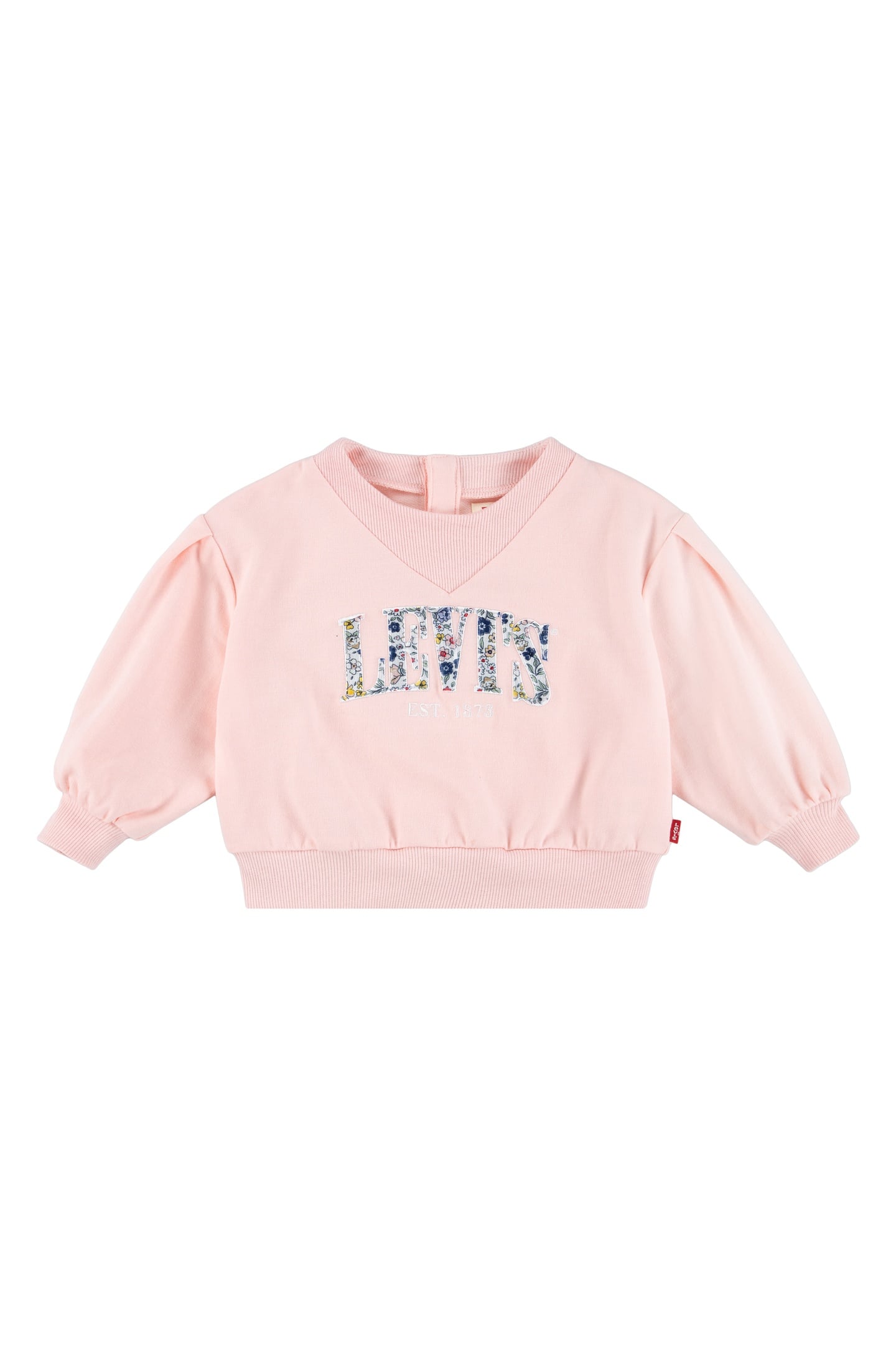 GIRLS PLEATED SLEEVE CREW NECK ENGLISH ROSE 1